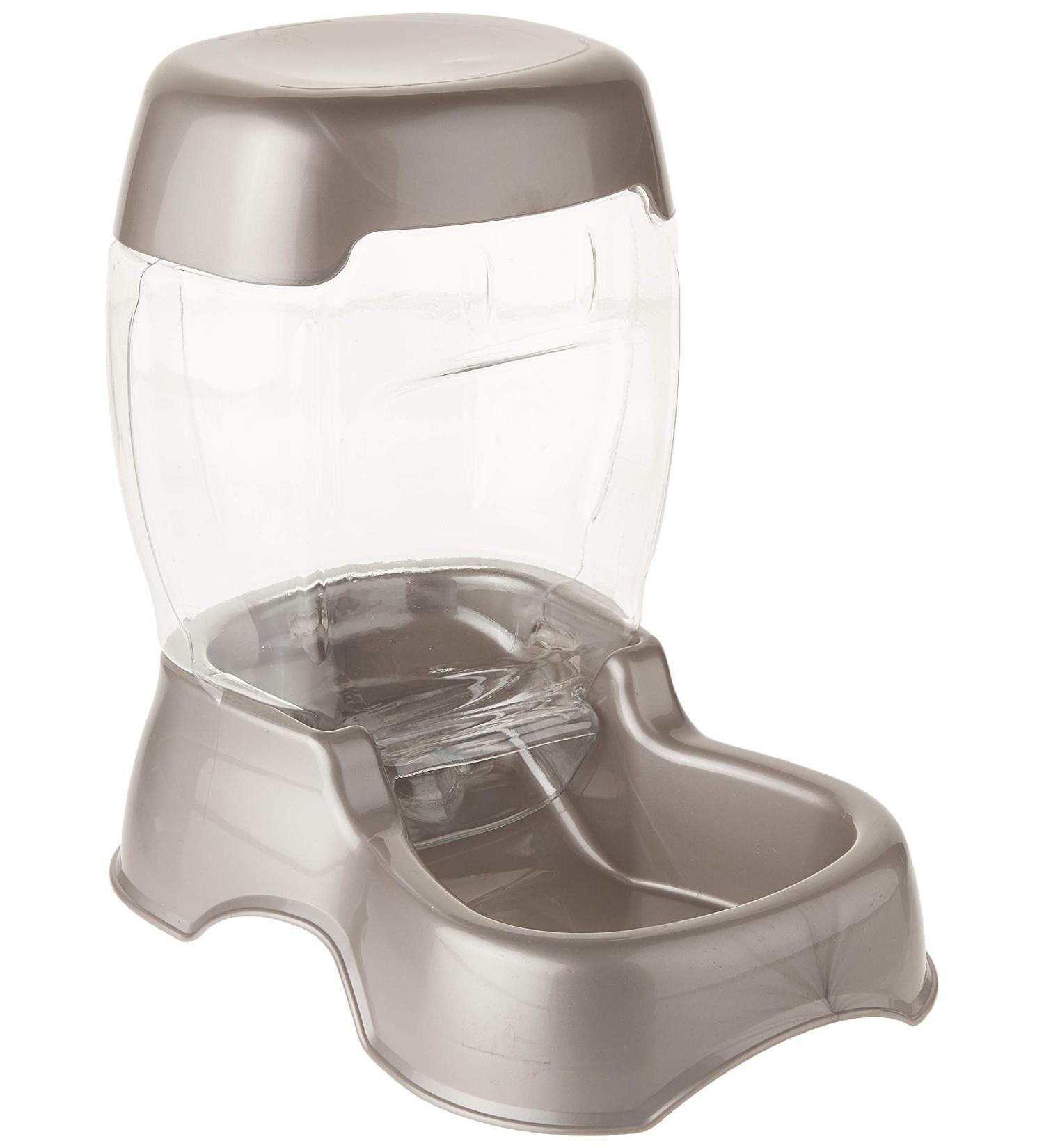 Petmate Pet Caf Feeder 3 lbs - Pearl Silver | Convenient Automatic Pet Feeding Solution - Buy Online on GoSupps.com