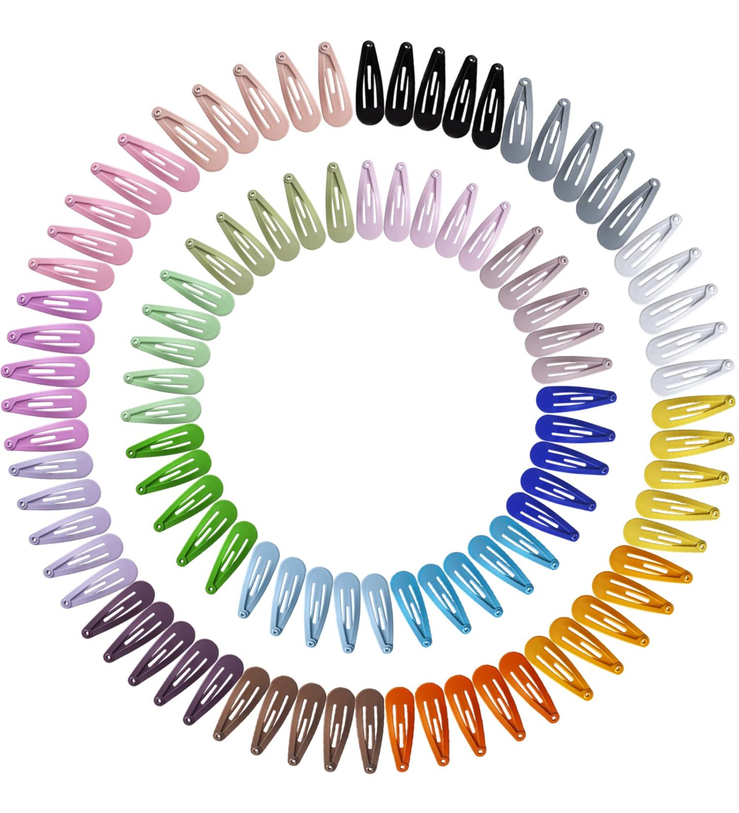 100PCS Snap Mini Hair Clips for Kids - Non-Slip Metal Barrettes in 20 Colors, Perfect for Girls & Toddlers - Buy Online on GoSupps.com
