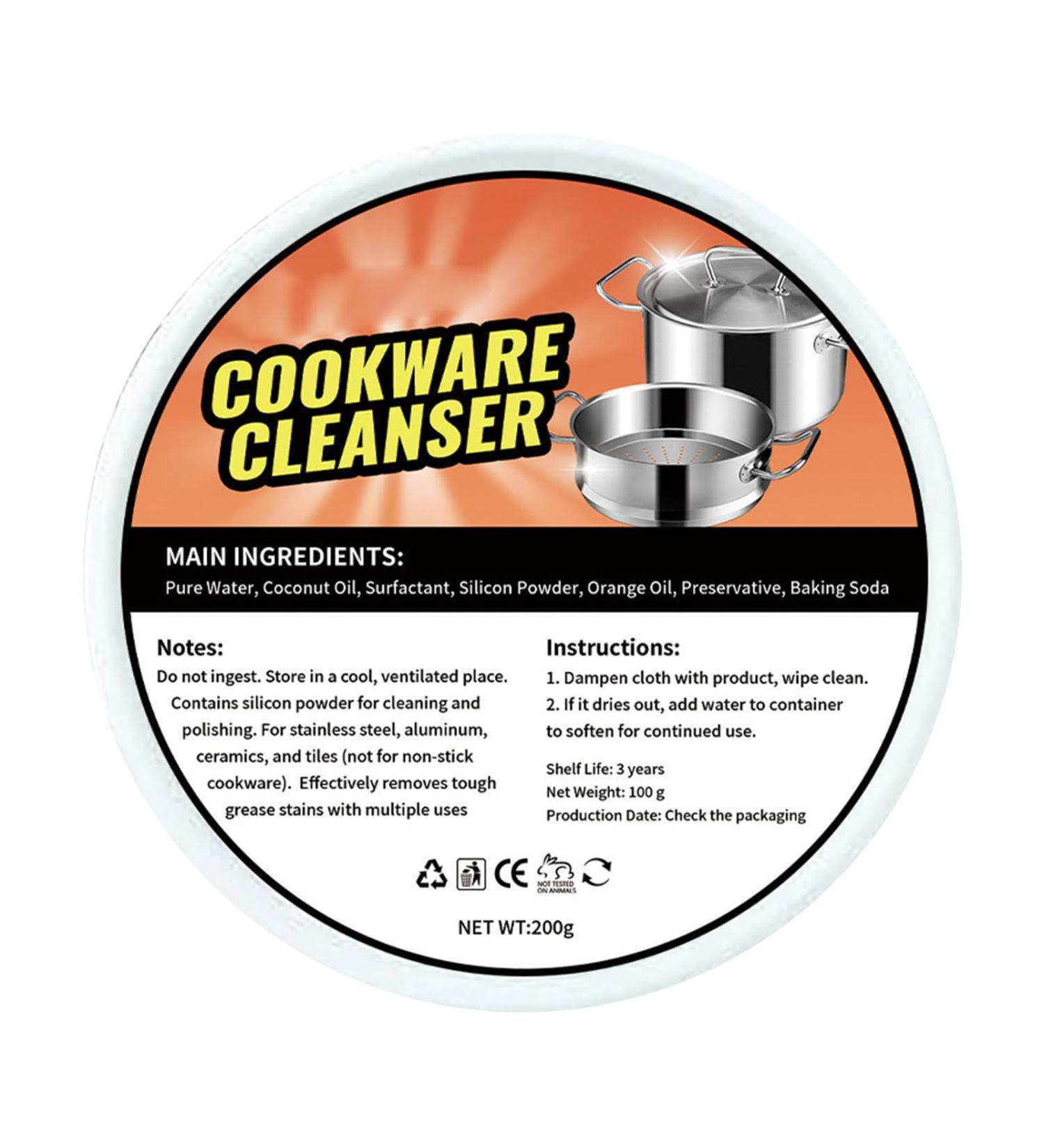 Rust Cleaner | Polishing Pot Cleaner | Quick Oven Cleaner Fast Kitchen Supplies for Stubborn Rust Stains Household Hard Water Deposits Utoya 200g - Buy Online on GoSupps.com