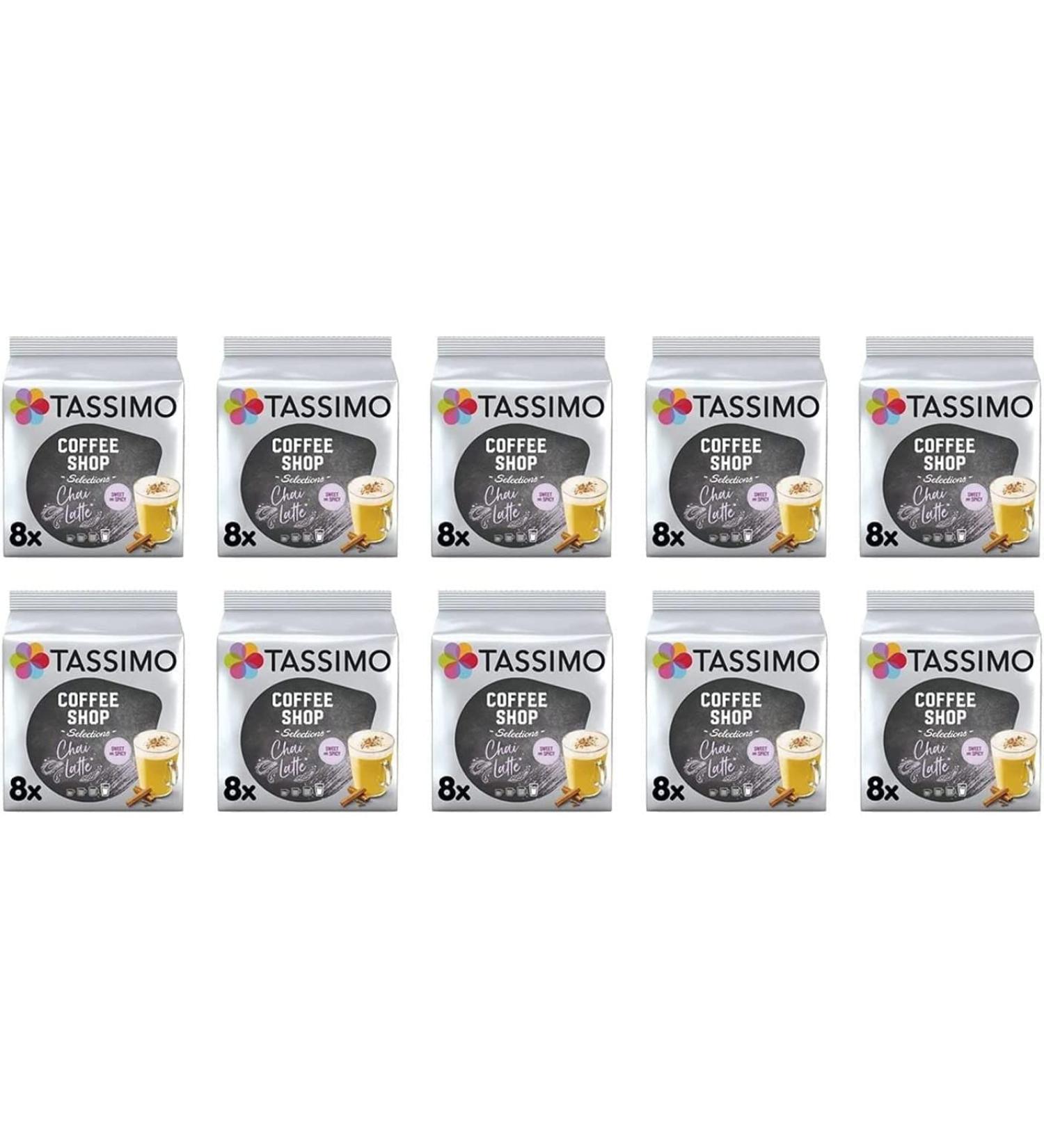Tassimo Chai Latte coffee pods 10 pieces 80 capsules in total 80 servings - Buy Online on GoSupps.com
