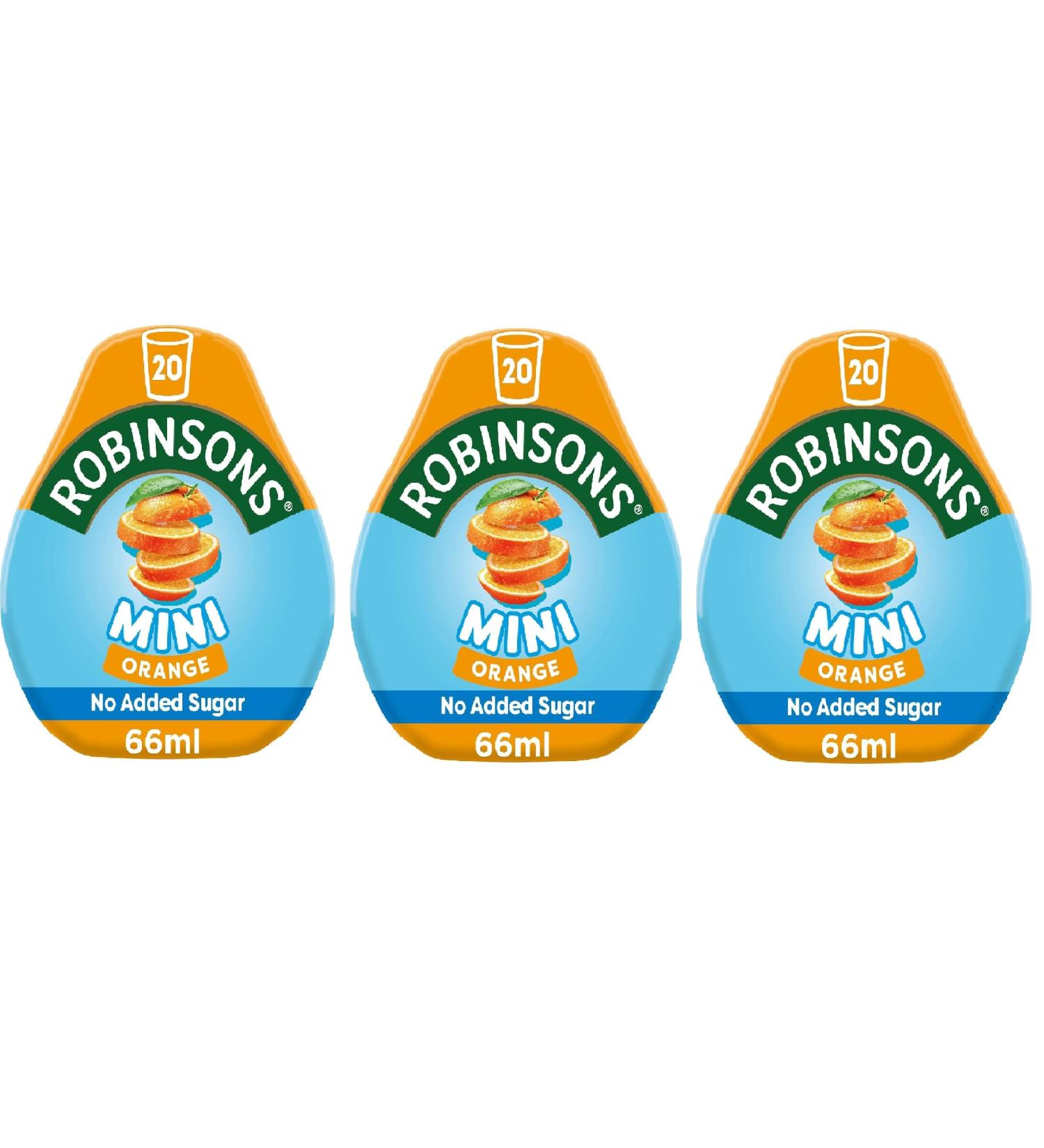 Robinsons Squash'd Multipack 1 de chaque saveur (3 x 66 ml) Sans sucre ajout  - Buy Online on GoSupps.com