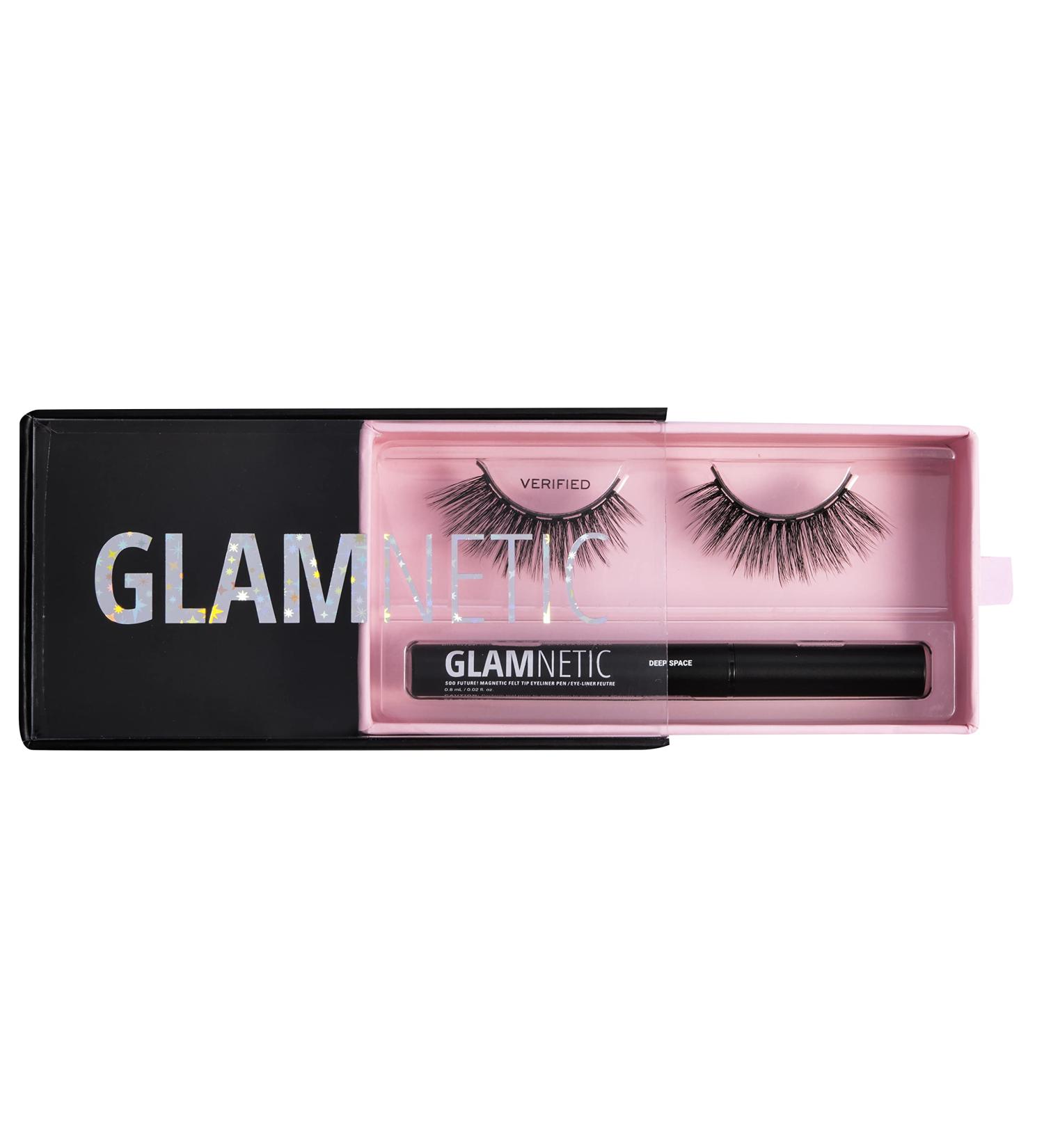 Glamnetic Magnetic Eyelashes Lash Kit Reusable 60 Times + Magnetic Eyeliner Pen | Dramatic Long Lashes for Easy Application | International Shipping Available - Buy Online on GoSupps.com