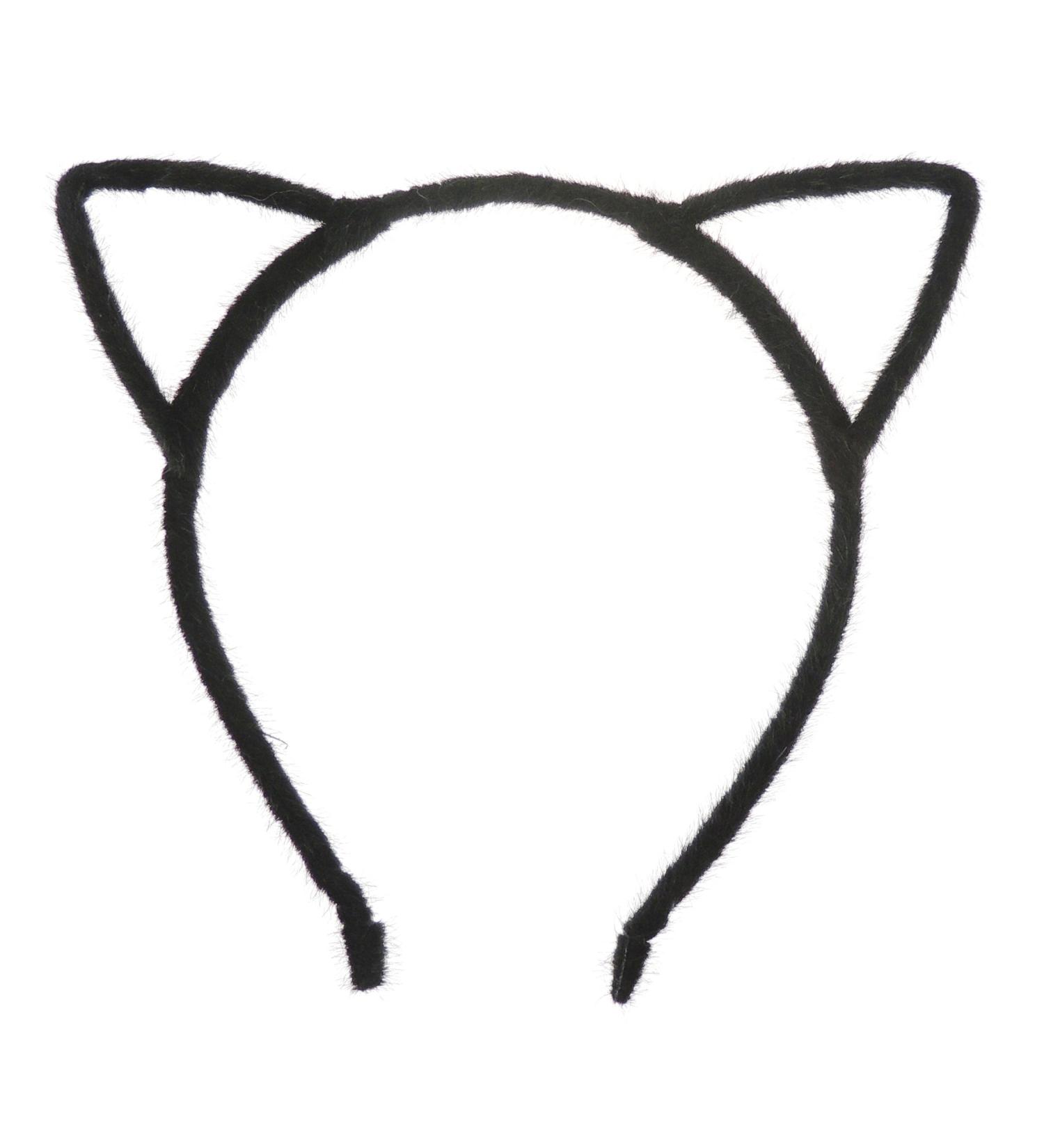 Unisex Womens Animal Cat Ears Narrow Halloween Christmas Nativity Costume Outfit Party School Play Gift Headband Hair Accessories Headpiece Alice Band Hairband Deeley Bopper Black