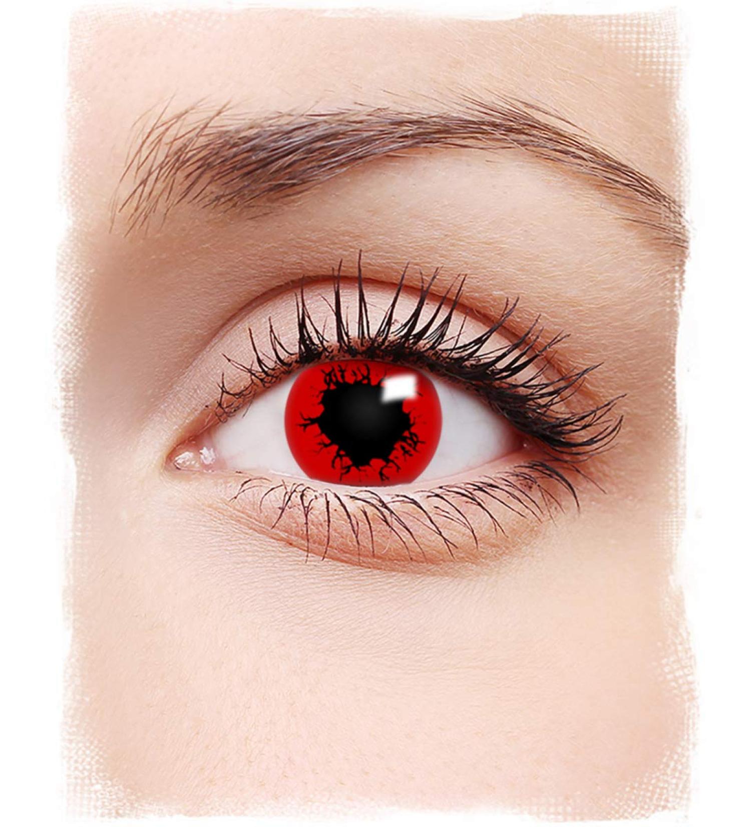 Red Apocalypse Crazy Halloween Contact Lenses
