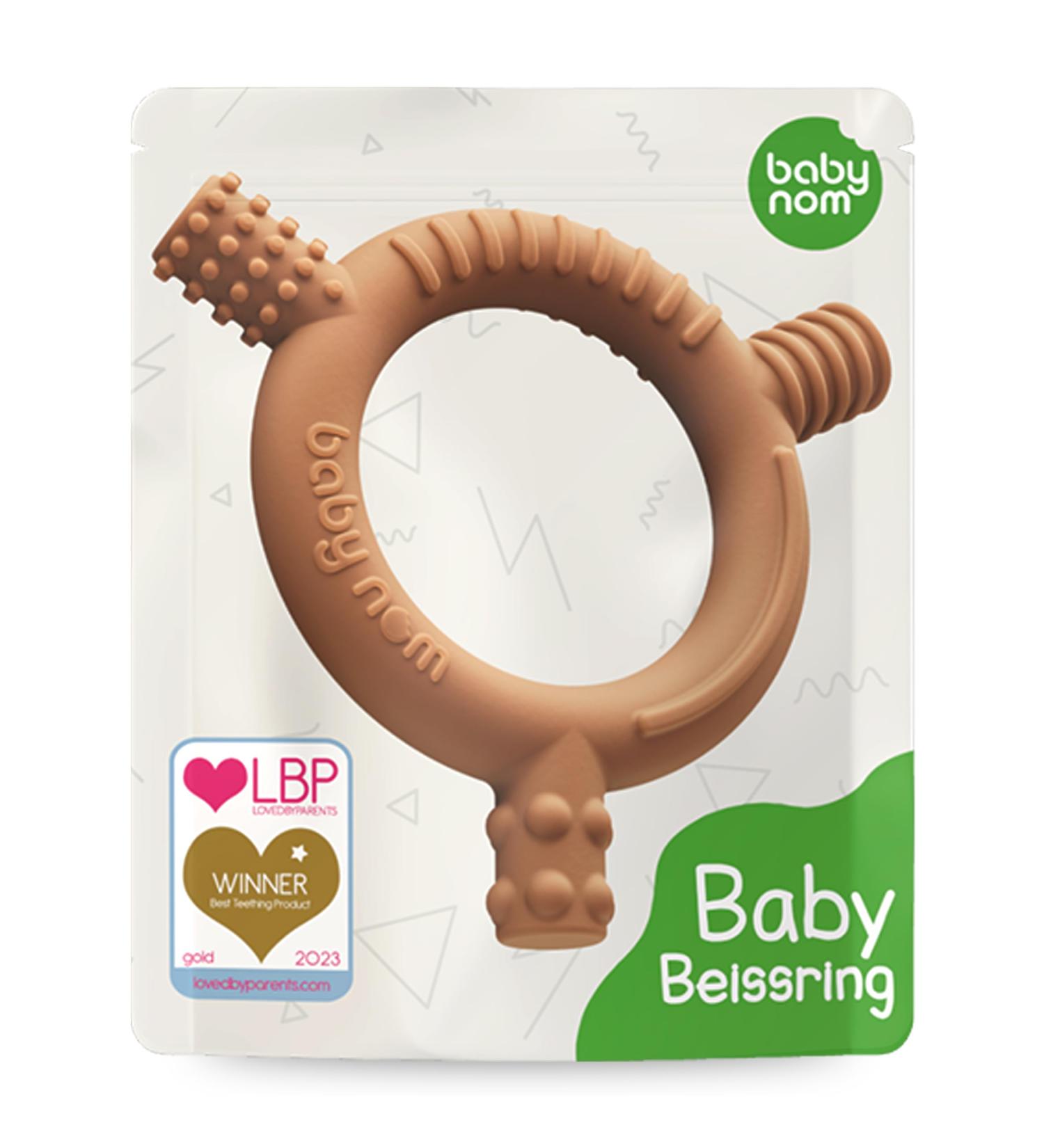 Buy Baby Nom Bite Ring - BPA-Free Cooling Dental Aid & Gripping Toys for Teething Babies - Buy Online on GoSupps.com