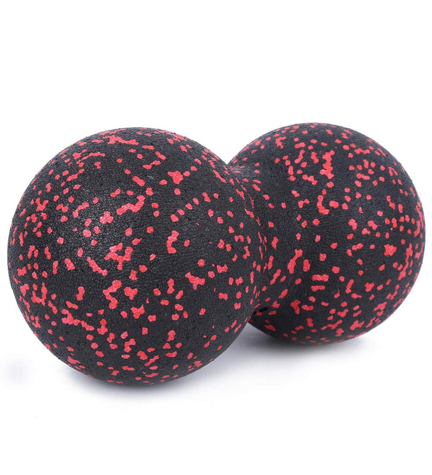 Multi-Zone Sports Massager & Yoga Ball Relaxation for Neck Achilles Tendon & Tension Relief - Red/Black 24x12 cm - International Shipping Available - Buy Online on GoSupps.com