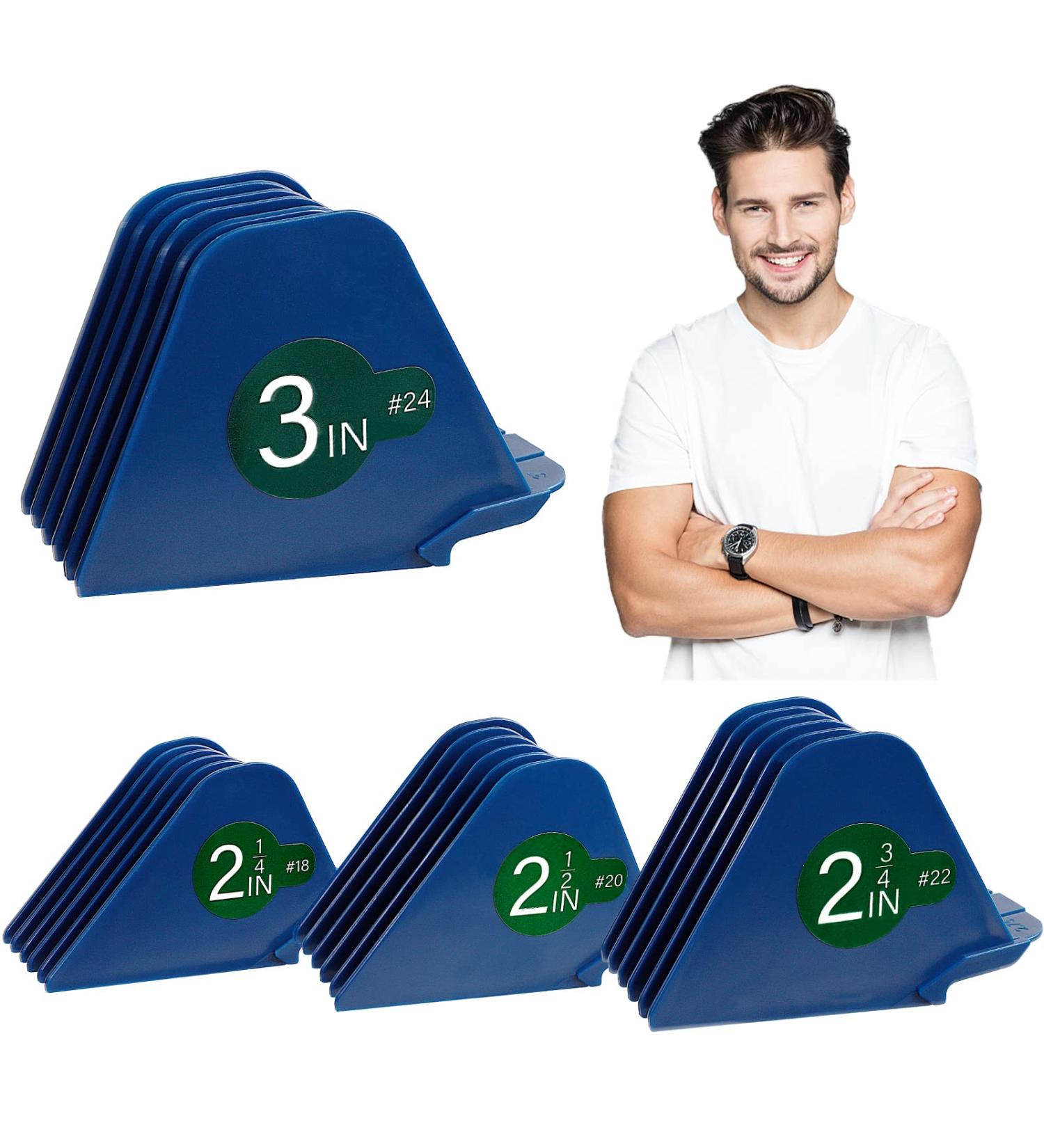 Premium XL Clipper Guards Set - Strong & Sturdy 4PCs Guide Combs (3 2.75 2.5 2.25) for Full Size Haschneider - Extra Long Durable Hair Cutting Accessories - Buy Online on GoSupps.com