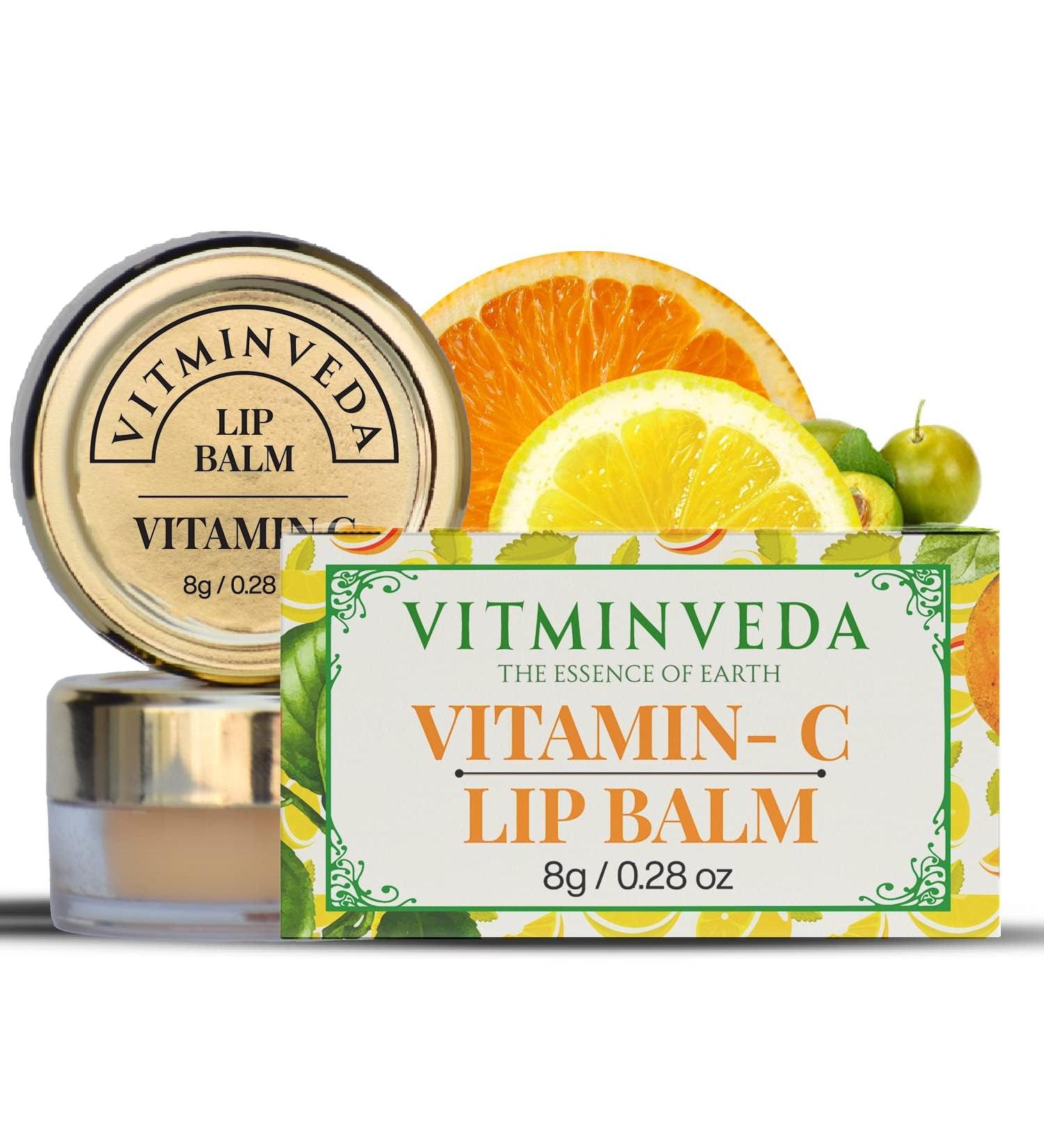 BEMT Vitamin C Lip Balm for Women & Men Nourishing Lip Care with Shea Butter | Moisturizing Paraben-Free & Sulphate-Free Lip Balm 8g - Buy Online on GoSupps.com