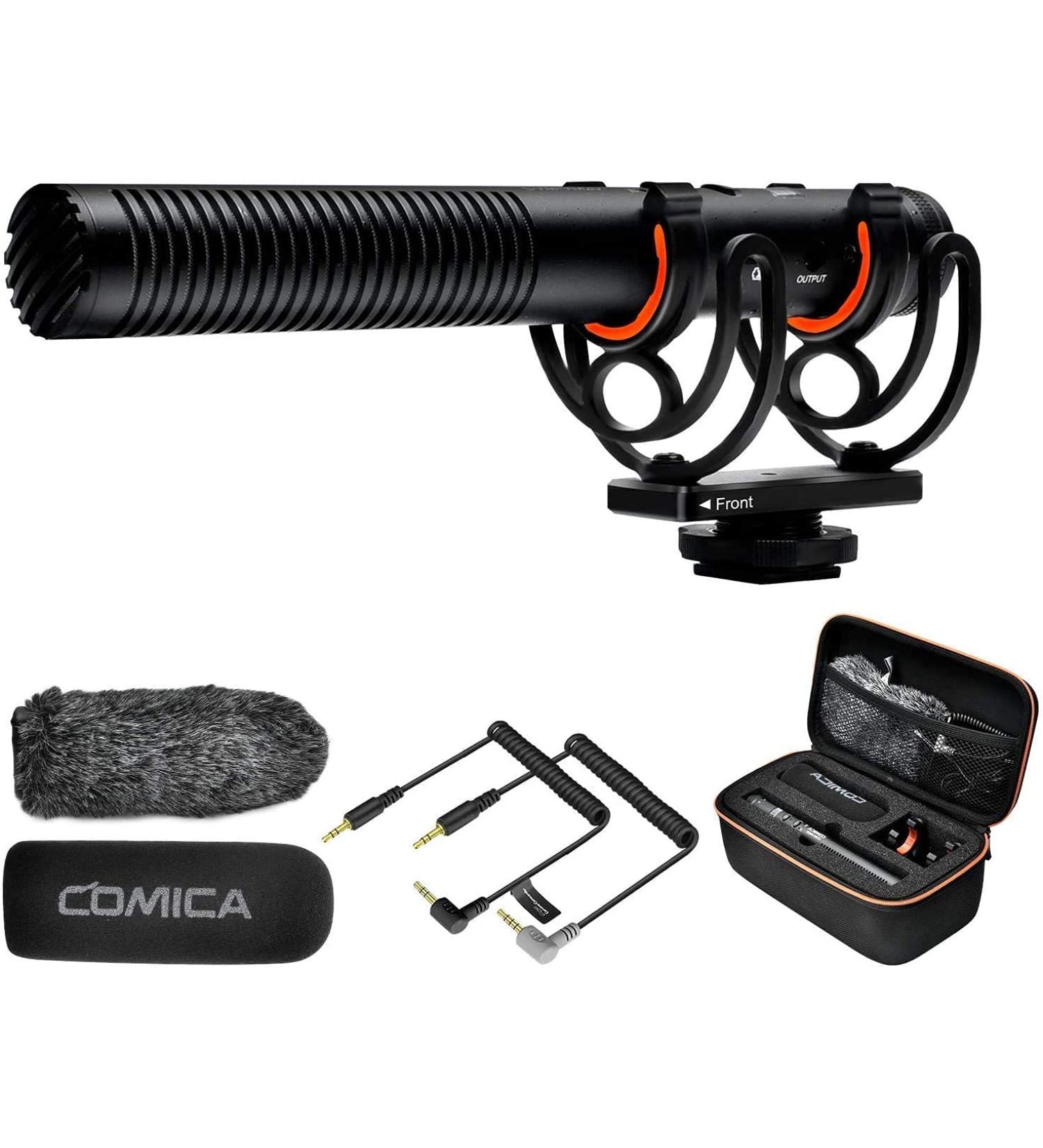 Comica CVM-VM20 Shotgun Microphone Kit - Professional Super Cardioid Video Mic for Smartphone/DSLR Cameras - Ideal for Interviews/Recordings - Buy Online on GoSupps.com