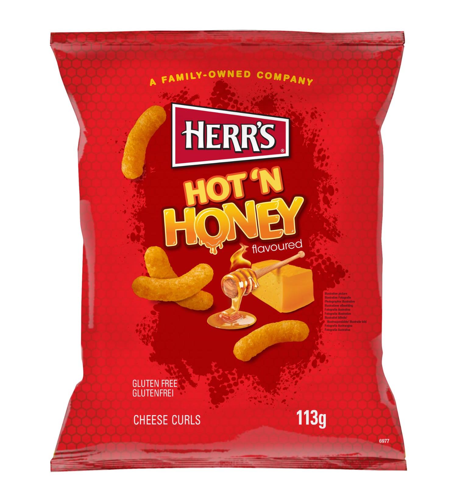 HERR'S - Chips au fromage Hot'n Honey - 1 x 113 g 113 g (Lot de 1) - Buy Online on GoSupps.com