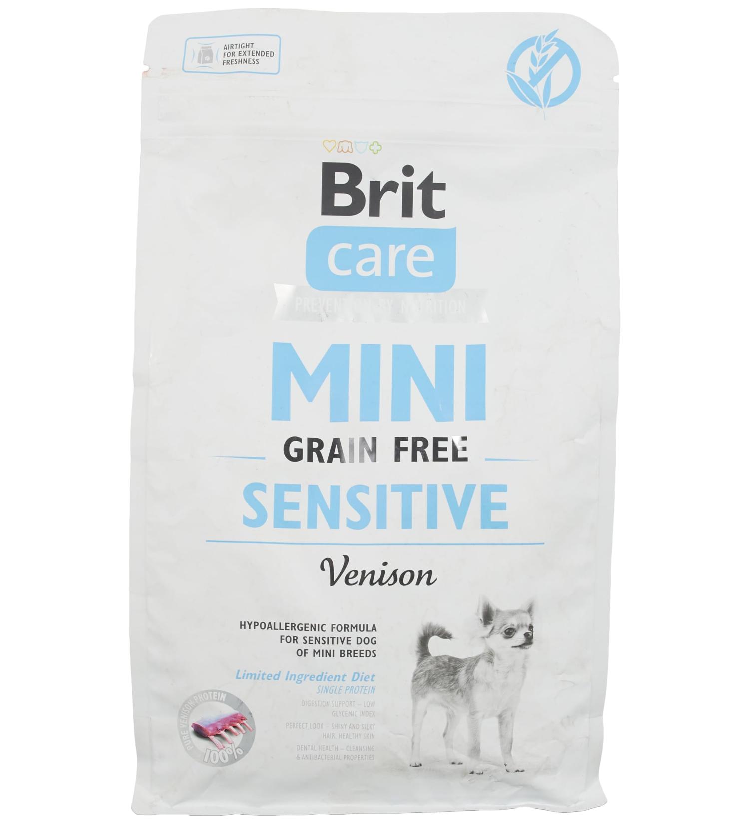 Brit Care Mini Sensitive Grain Free Hypoallergenic Venison - 2kg - Buy Online on GoSupps.com