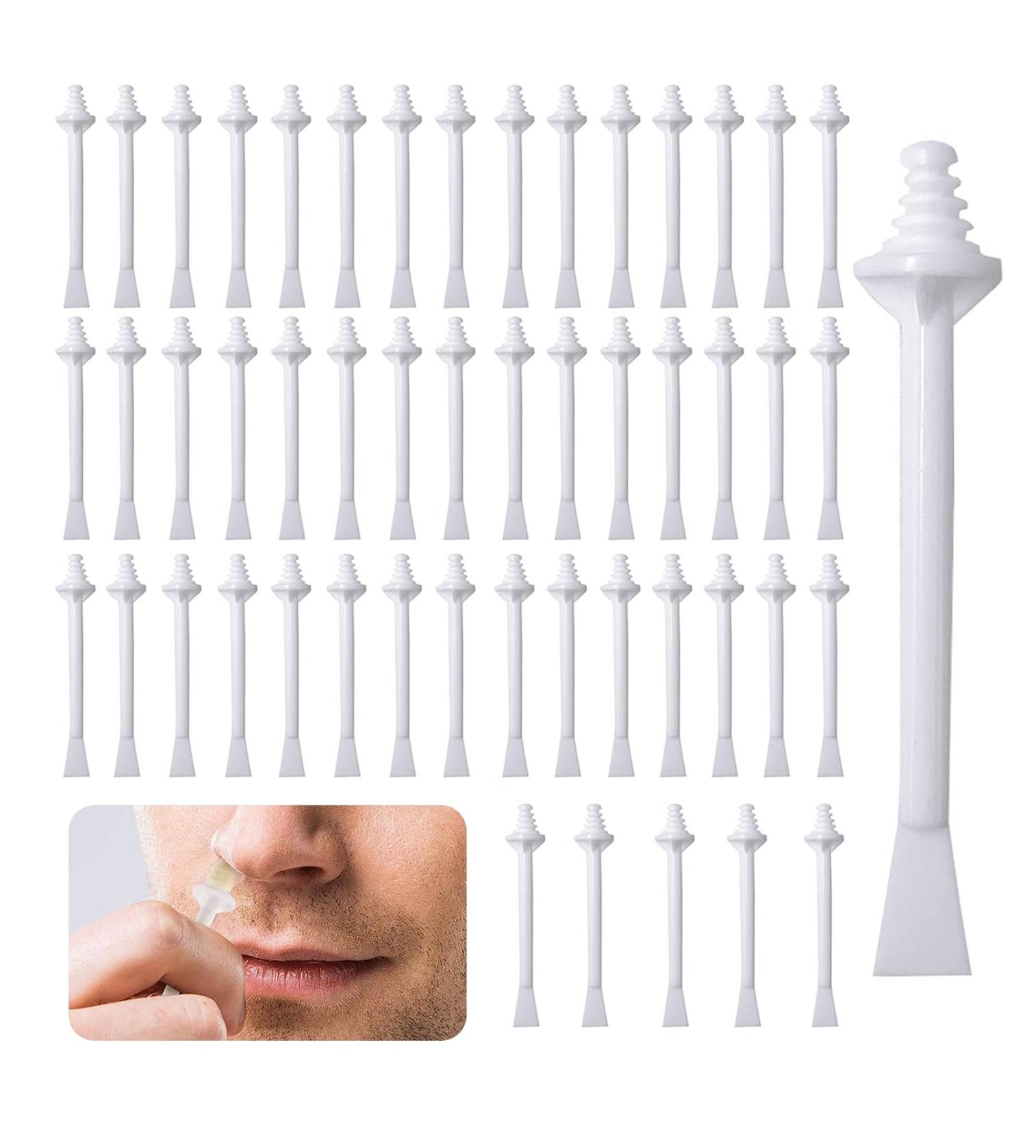 VIDSTW 100 Pcs Nose Hair Wax Stick - Effective Nose Hair Removal for Men & Women | Plastic Nostril Cleaner - Buy Online on GoSupps.com