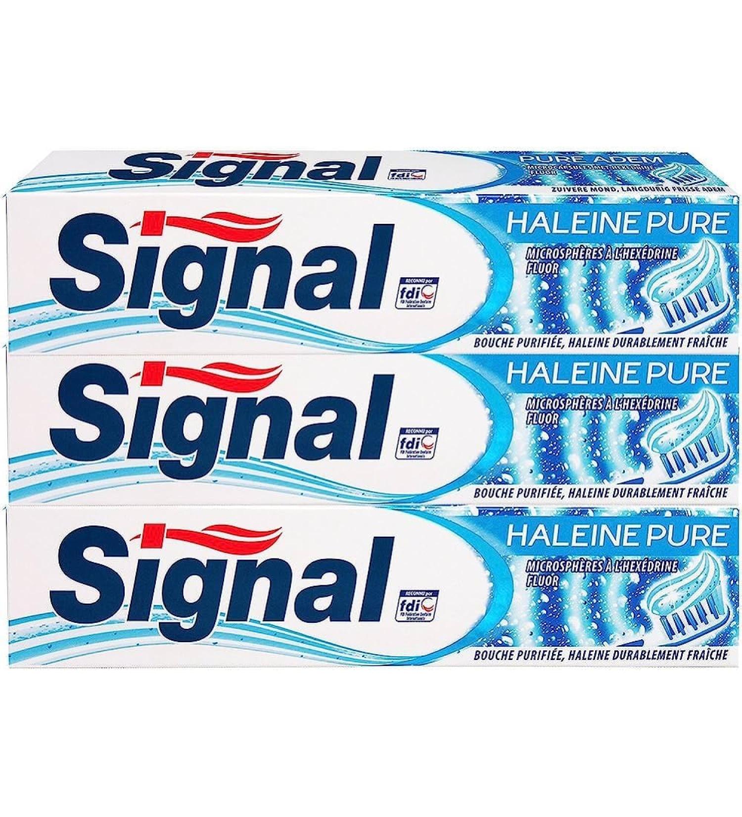SIGNAL Fresh Breath Toothpaste 3x75ml