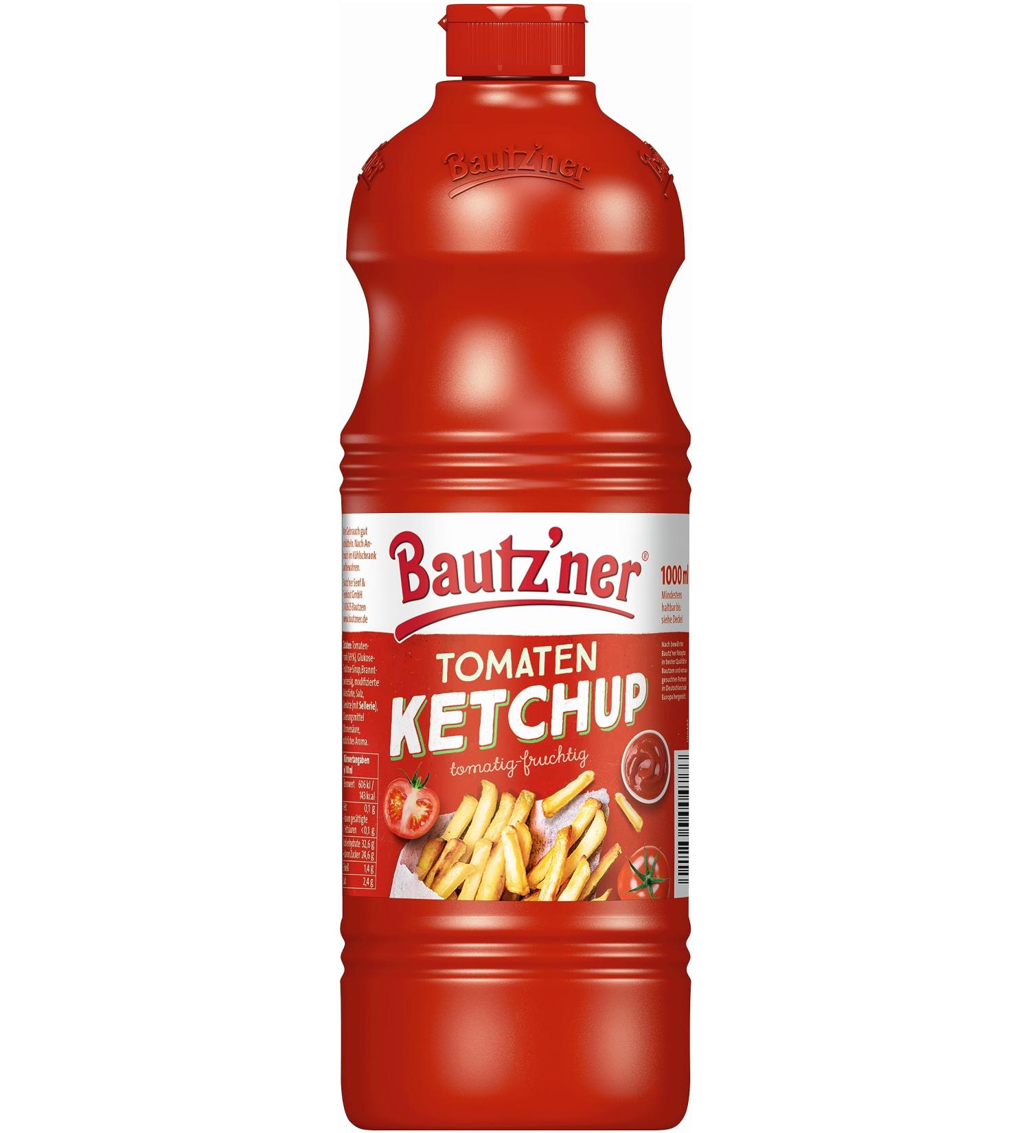 Bautz'ner Bautz'ner Tomato Ketchup 1000 ml Original Bautz'ner Recipe