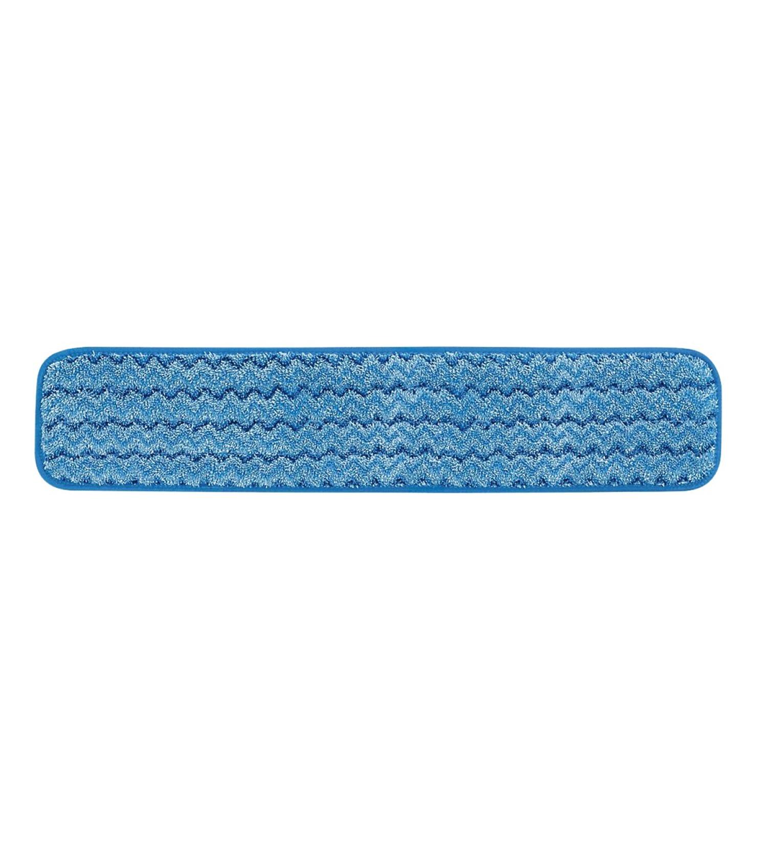 Rubbermaid Commercial Microfiber Damp Mop Pad - 24-Inch Blue | Removes Bacteria | Heavy-Duty Cleaning for Hardwood, Tile, & Laminate Floors in Kitchen, Lobby, Office - Buy Online on GoSupps.com