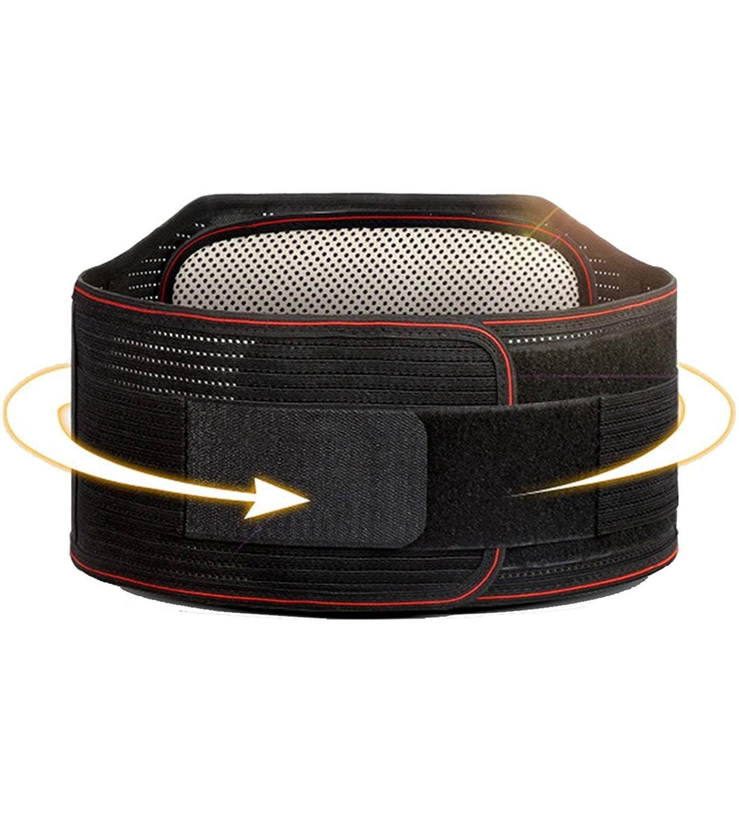 Lordosis Support Belt | XL Black - Self-Heating Waist Protection & Aluminum Panel Support for Optimal Comfort - Buy Now - Buy Online on GoSupps.com