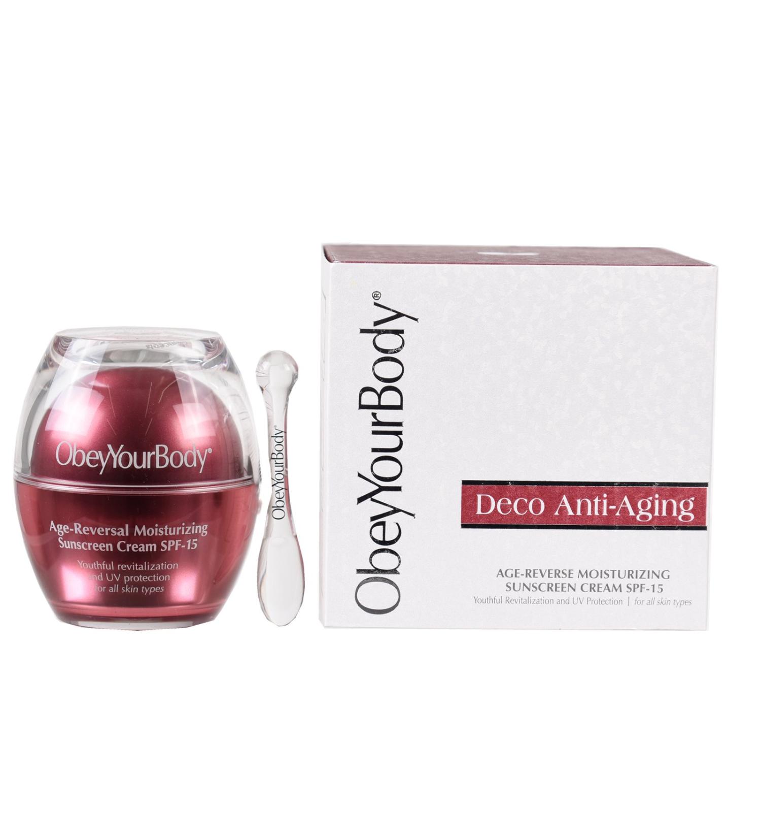 Original Obeyyourbody Anti Aging AGE-REVERSE CREAM Obey your body Content 50ml
