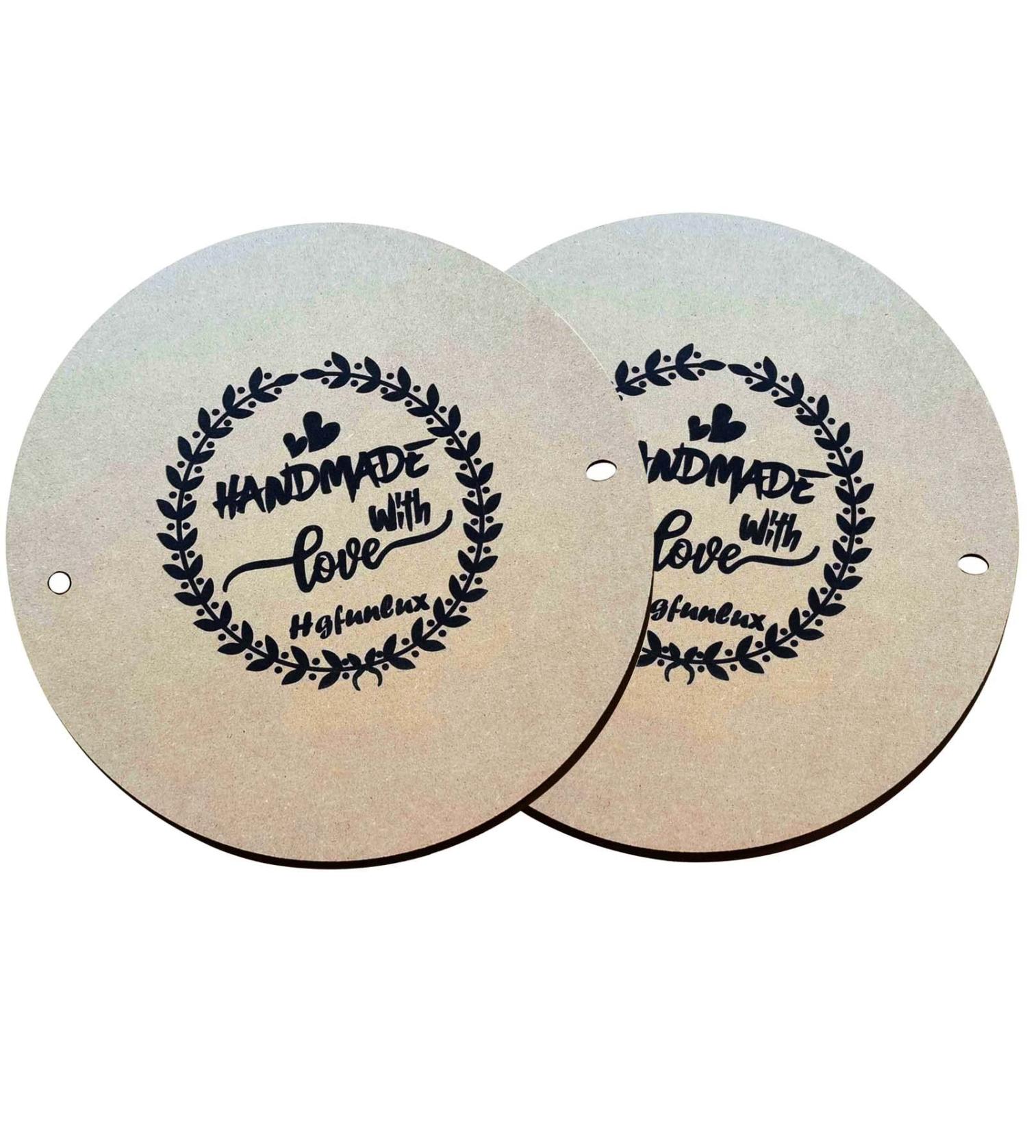 Hgfunlux 12 Round Throwing Bat Set of 2 - Perfect Potter's Gift with Pin Holes 10 Apart - Buy Online on GoSupps.com