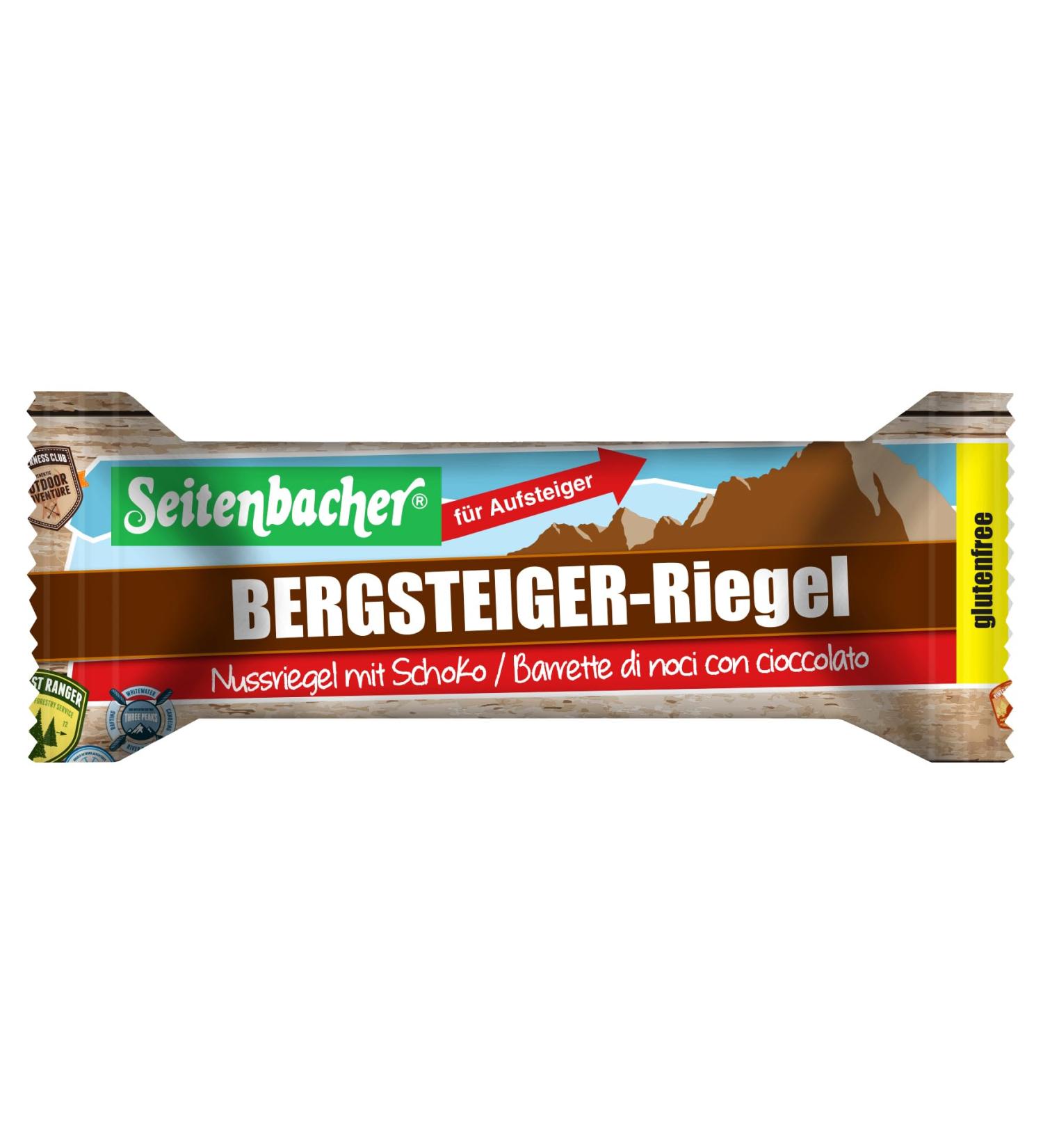  Seitenbacher Seitenbacher 12-Pack Mountaineering Bars - Gluten-Free - Hazelnut - For Climbers - 12 x 50g - Buy Online on GoSupps.com