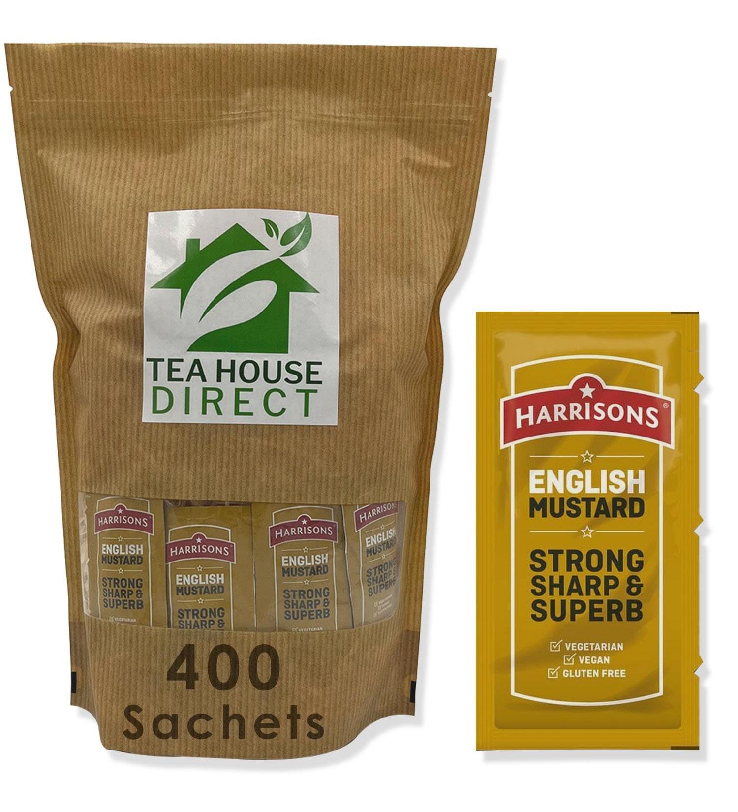 Harrisons English Mustard | Perfect for Picnics and Travel | Tangy Sauce Anytime Anywhere | 400 Sachets - Buy Online on GoSupps.com