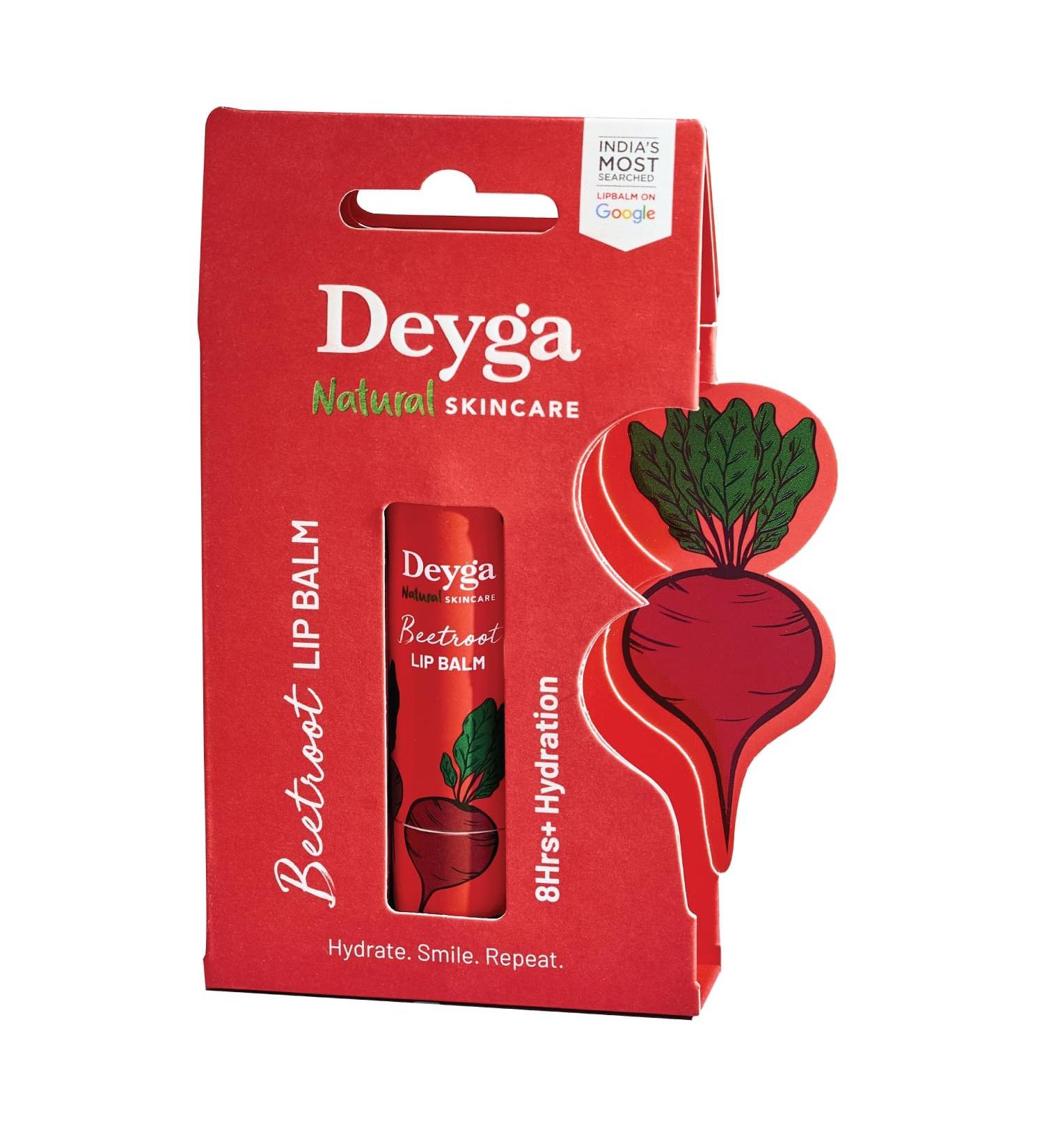 Dyega Beetroot Lip Balm | Tinted Lip Care | For Dry & Chapped Lips | For Pigmented Lips | For Women & Men (Pack of 1 Stick Lip Balm) - Buy Online on GoSupps.com