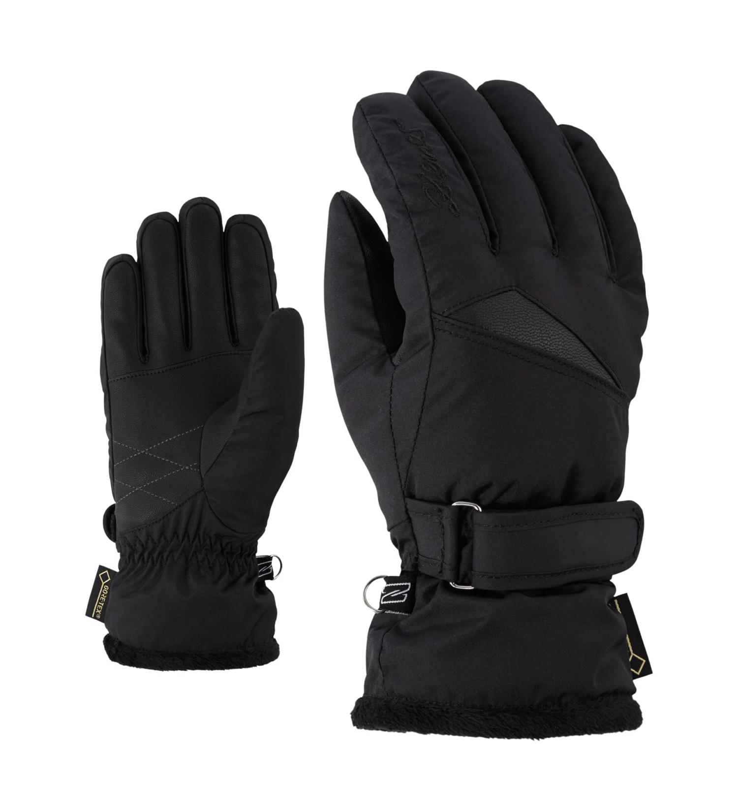 Ziener women's KOFEL GTX LADY glove ski gloves/winter sports | waterproof breathable black 6 7.5