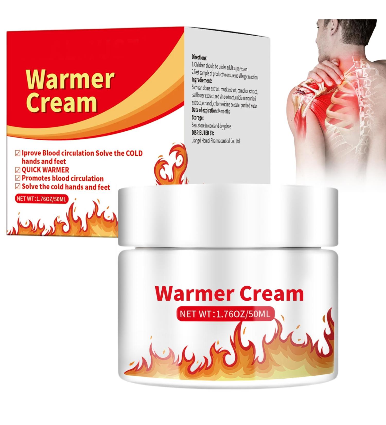 50ml Baume chauffant Pommade Chauffante Musculaire Cr me Chauffant pour Muscles et Articulations Fatigu s Massage et Relaxation Soulage les Tensions Dans le Dos le cou les paules - Buy Online on GoSupps.com