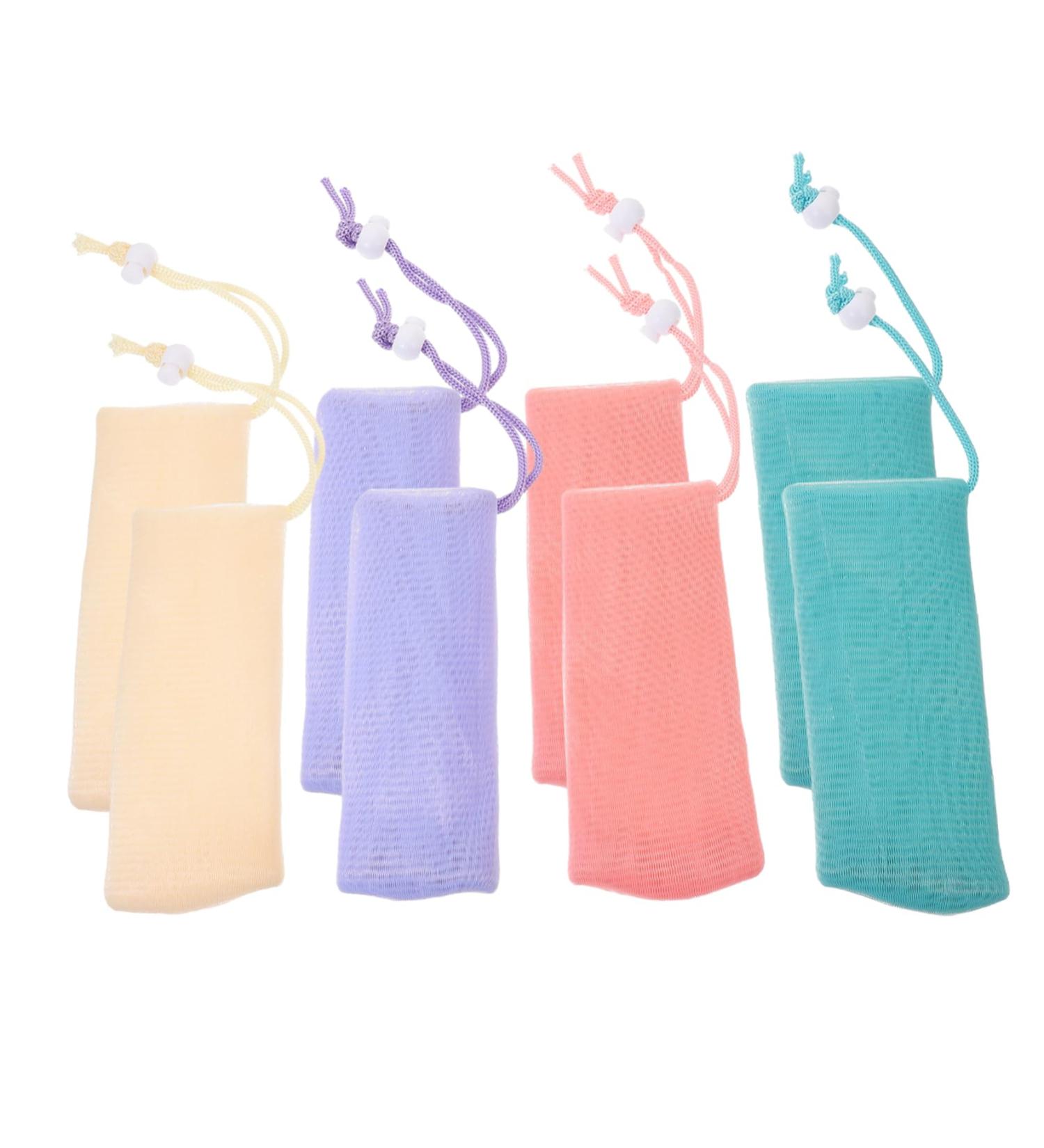 DOITOOL Shampoo 8pcs Face Facial Soap Holder Soap Bar Bag Soap Net Travel Cleasing Milk Storage Shampoo Bar Bag - Buy Online on GoSupps.com