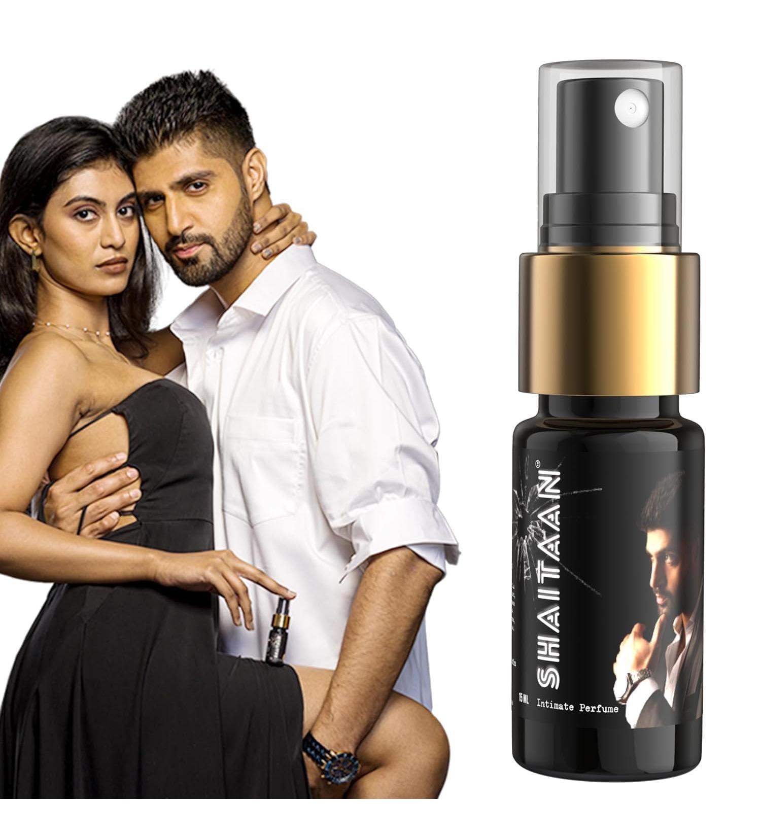 Shaitaan The Nutcase Intimate Perfume for Men | Long-Lasting Nutmeg & Green Apple Fragrance | Delayed Perfume with Strong & Fresh Scent 15ml - Buy Online on GoSupps.com