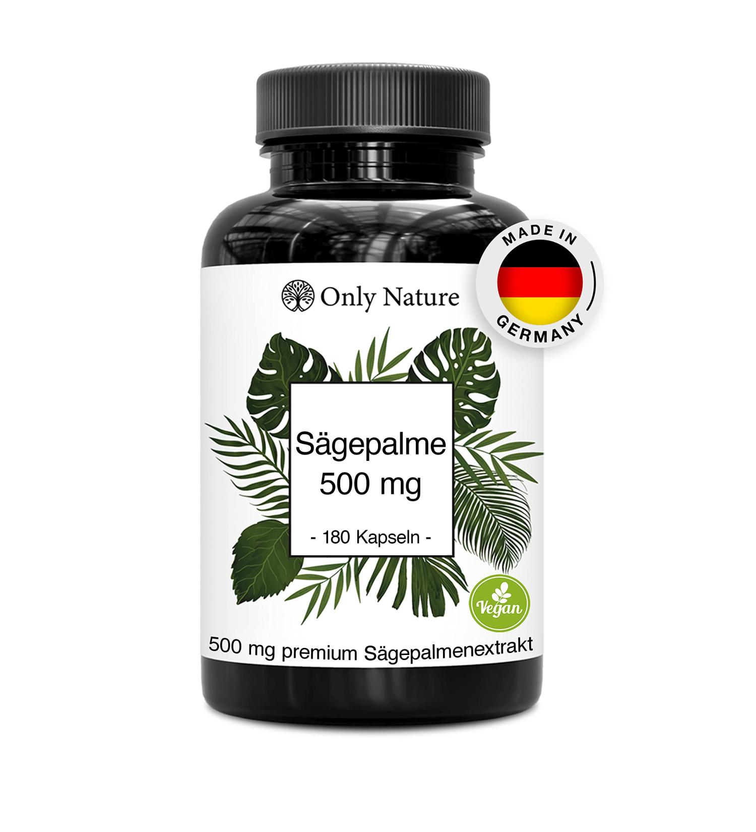 ONLY NATURE THE SOCHMENES Extract 500 mg - 180 Prosta Capsules | Natural & Effective Saw Palmetto for Prostate Health | Made in Germany with Laboratory Testing - Buy Online on GoSupps.com