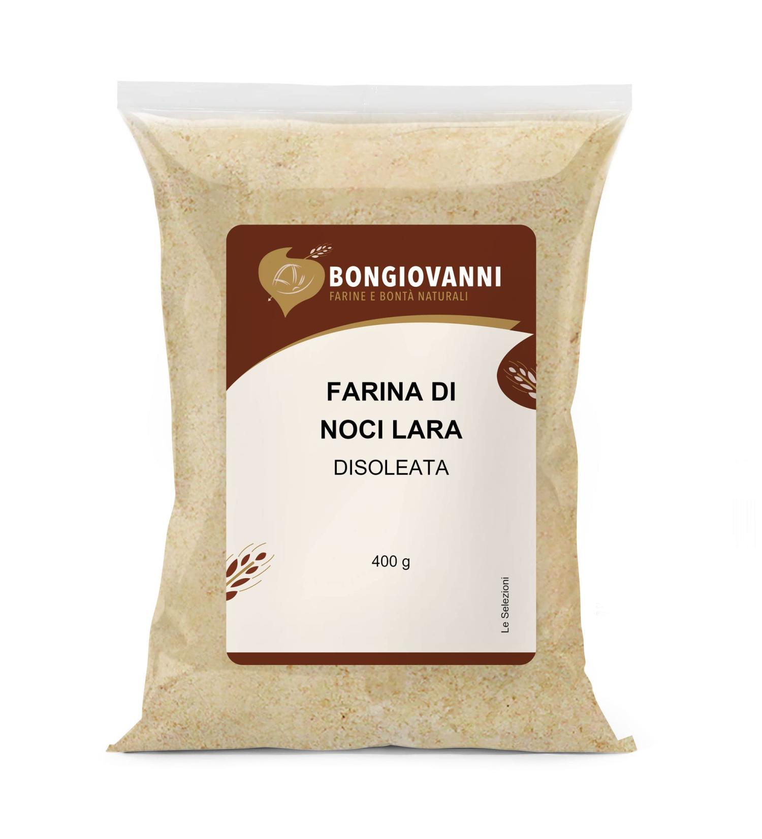 BONGIOVANNI FLOURS AND NATURAL GOODNESS Arina di Noci Lara d shuil (31% proteins) 400g 0.40 kg - Buy Online on GoSupps.com