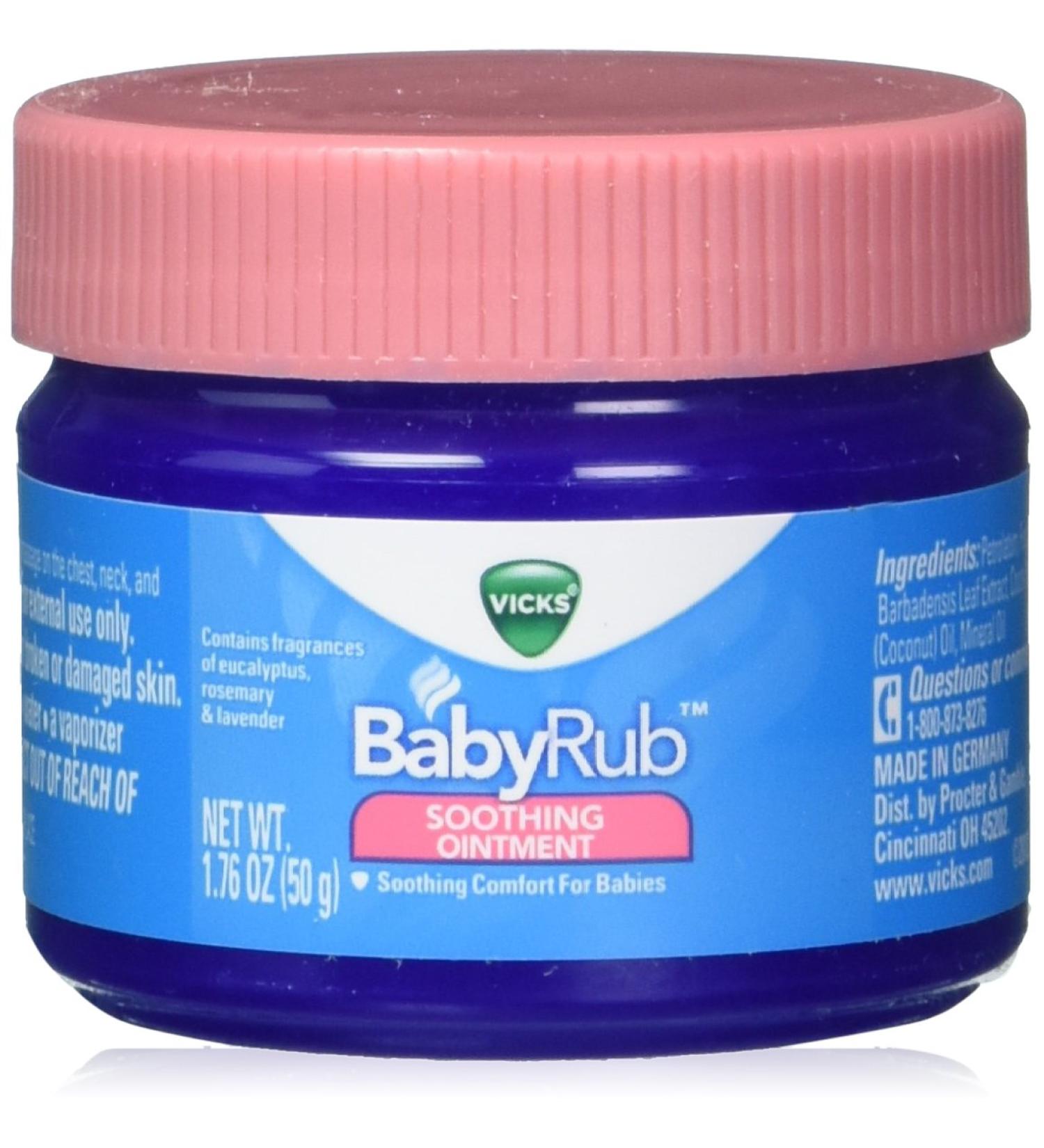 VICKS Baby Rub 50g (1.76 oz) - Soothing Relief for Babies - Buy Online on GoSupps.com