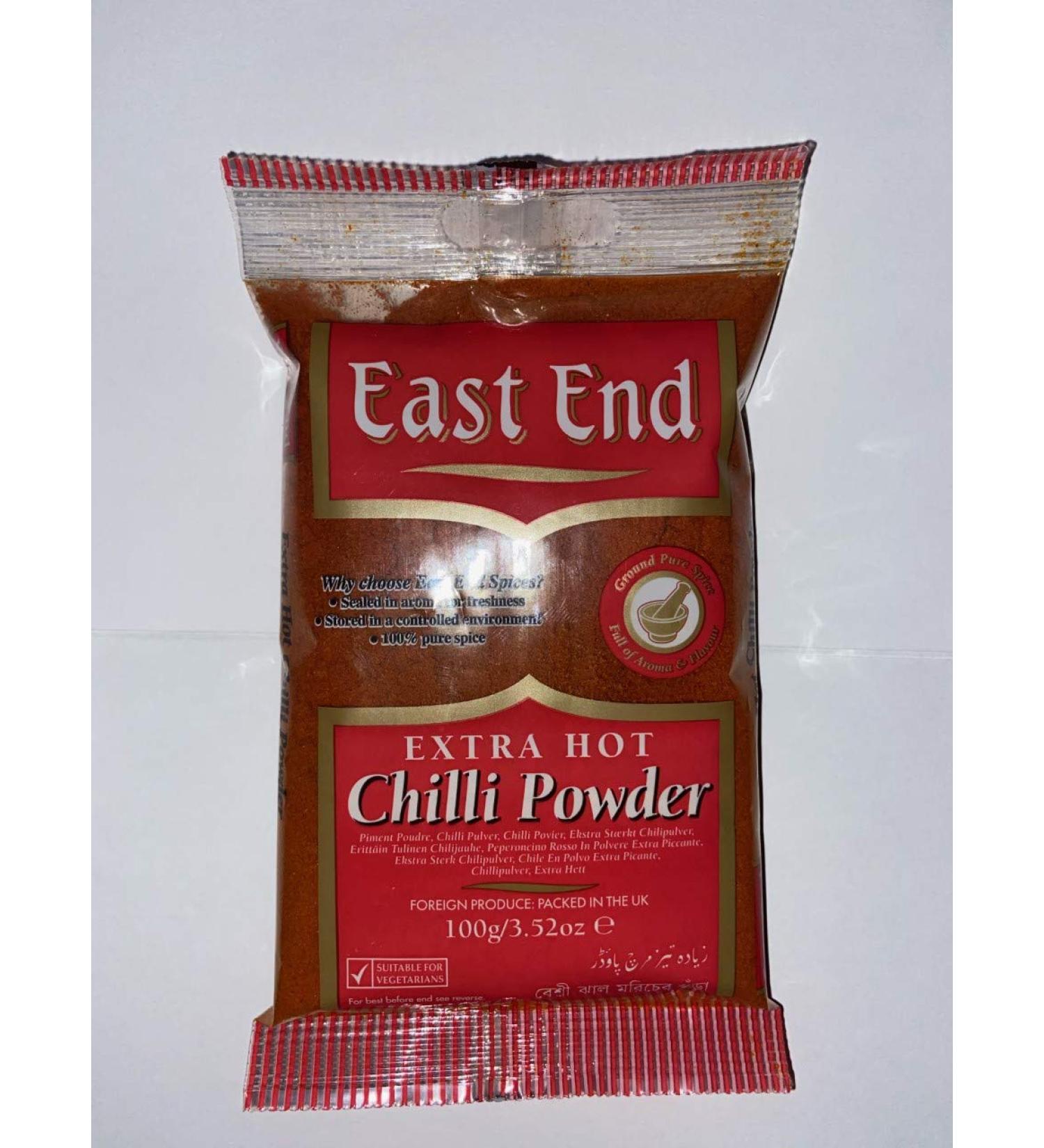 East End Poudre de piment extra chaud, 100 g