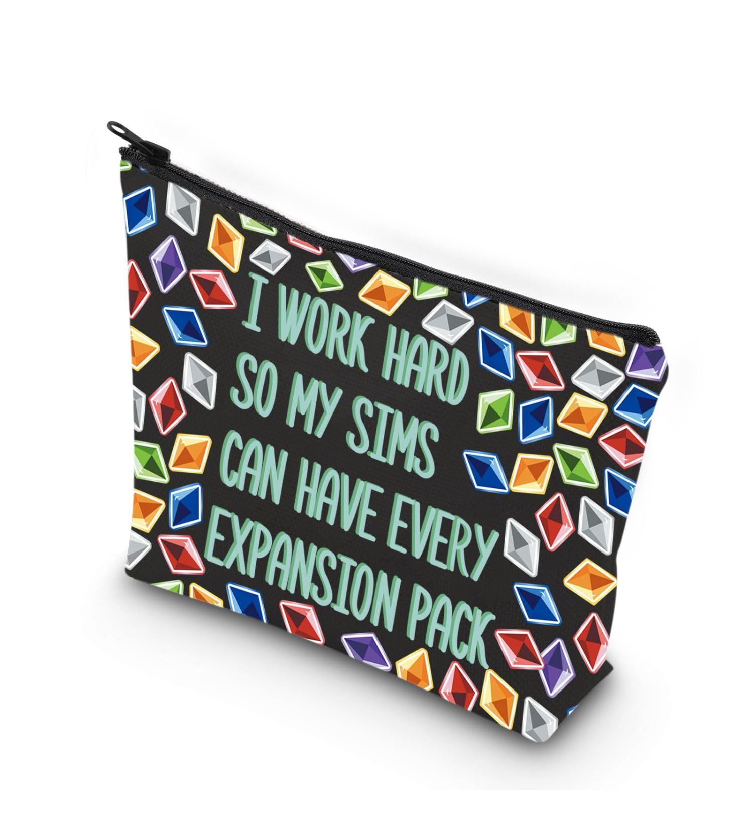 KUIYAI Sims 4 Plumbob Makeup Bag - Funny Video Game Gift for Gamers - Buy Online on GoSupps.com