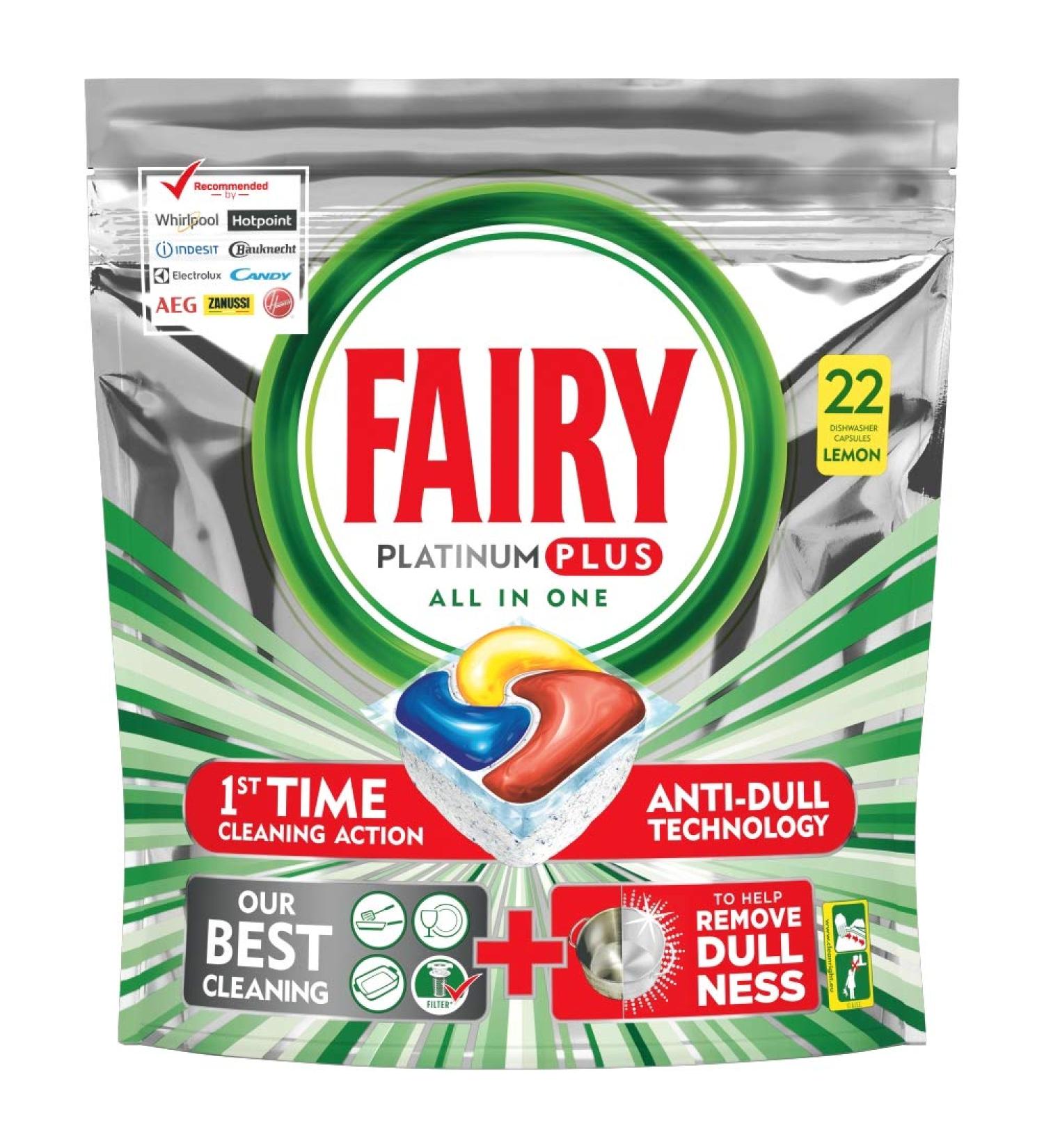 Buy Fairy Platinum Plus Lemon Dishwasher Tablets - Pack of 3 | International Shipping Available - Buy Online on GoSupps.com