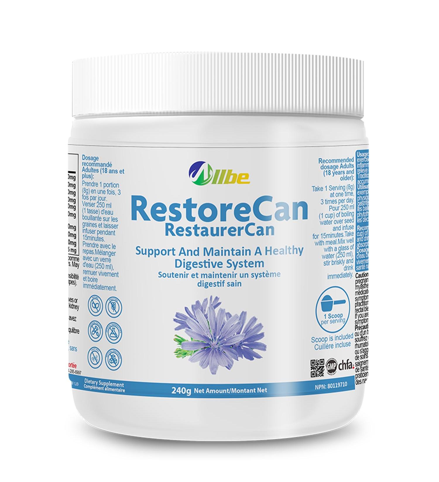 ALLBE RestoreCan L-Glutamine - 240g L Glutamine Powder Supplement for Digestive Gut Health Muscle Repair and Immune Support Non-GMO and Gluten-Free Glutamine Powder (Pack of 1) 240 g (Pack of 1) - Buy Online on GoSupps.com