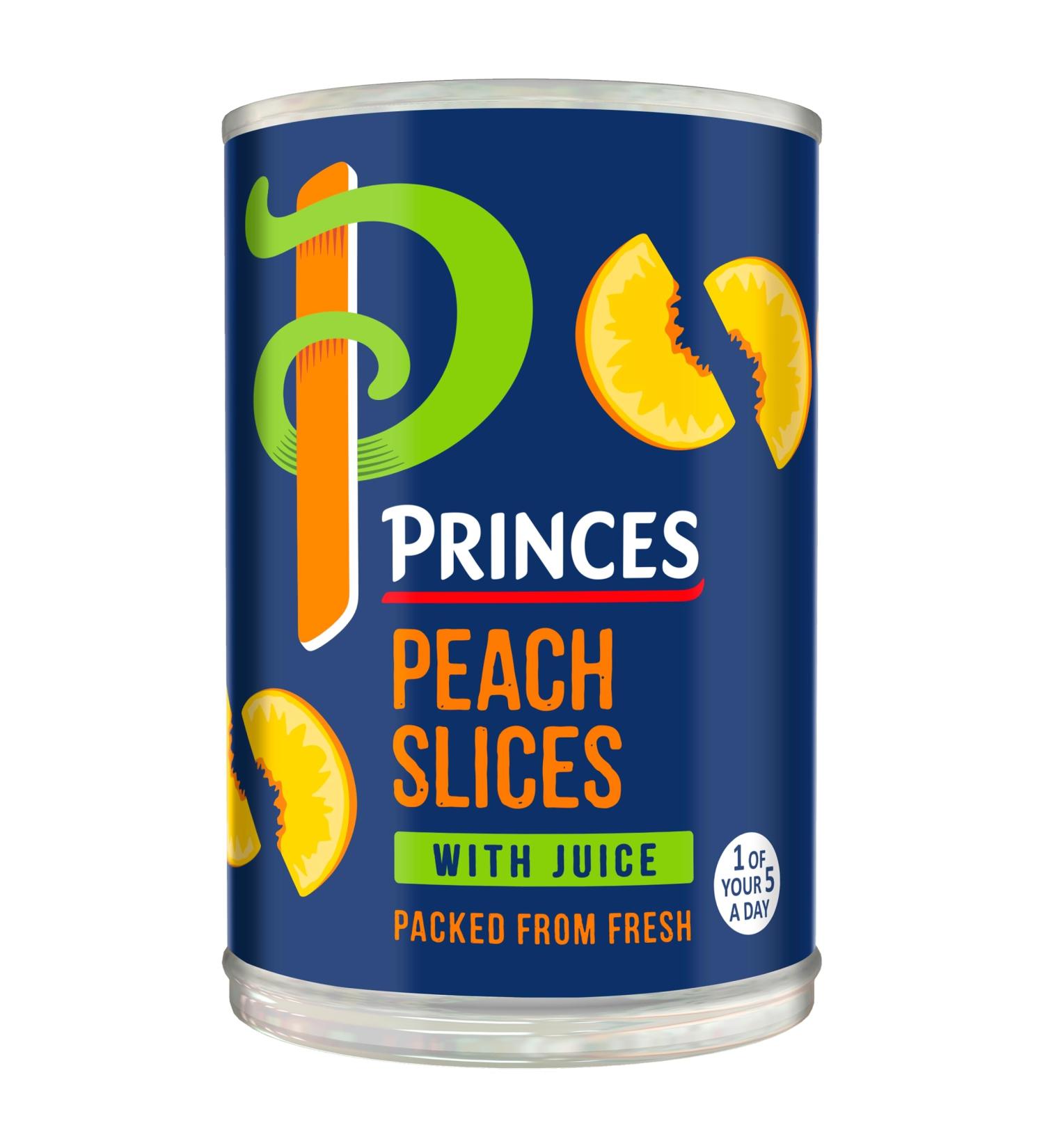 Princes Peach Slices with Juice 410g - Buy Online on GoSupps.com