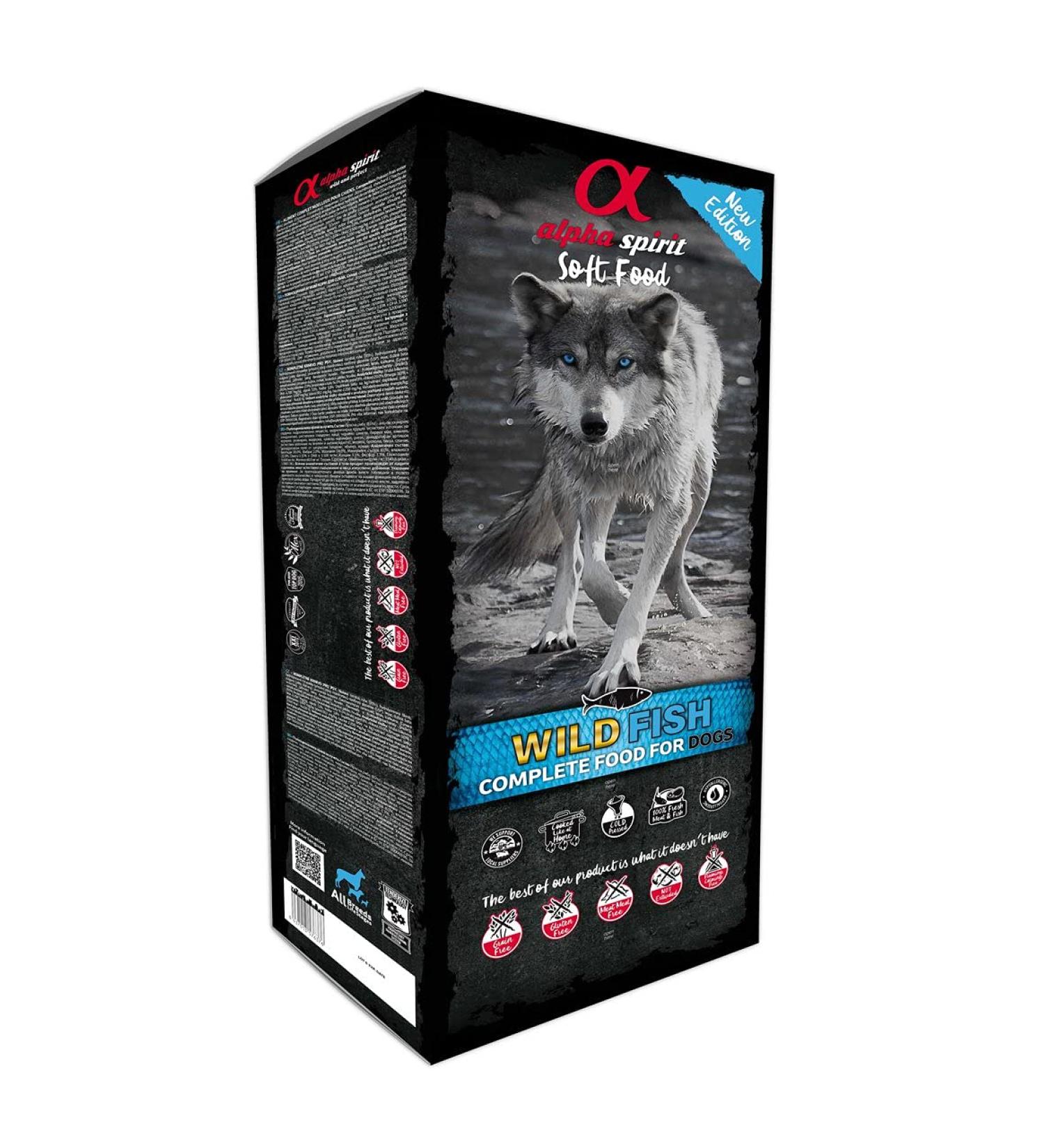 Alpha Spirit 3002209 - Semi-Wet Food Wild Fish 9 kg - Buy Online on GoSupps.com