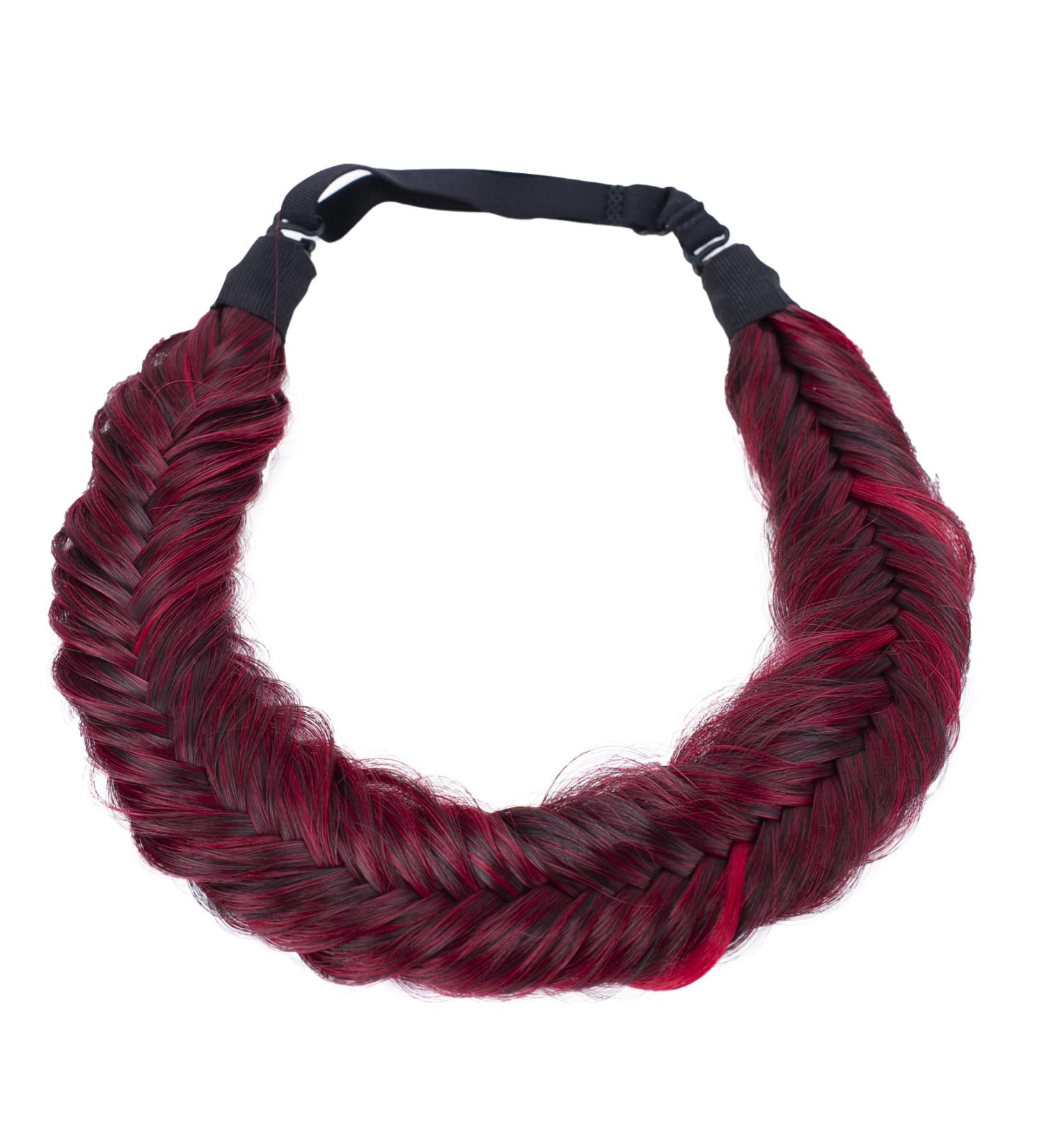 Buy CAISHA Herringbone Braid Hairpiece | Braided Red Mix Headband Hair Accessory | HZ303 - Buy Online on GoSupps.com