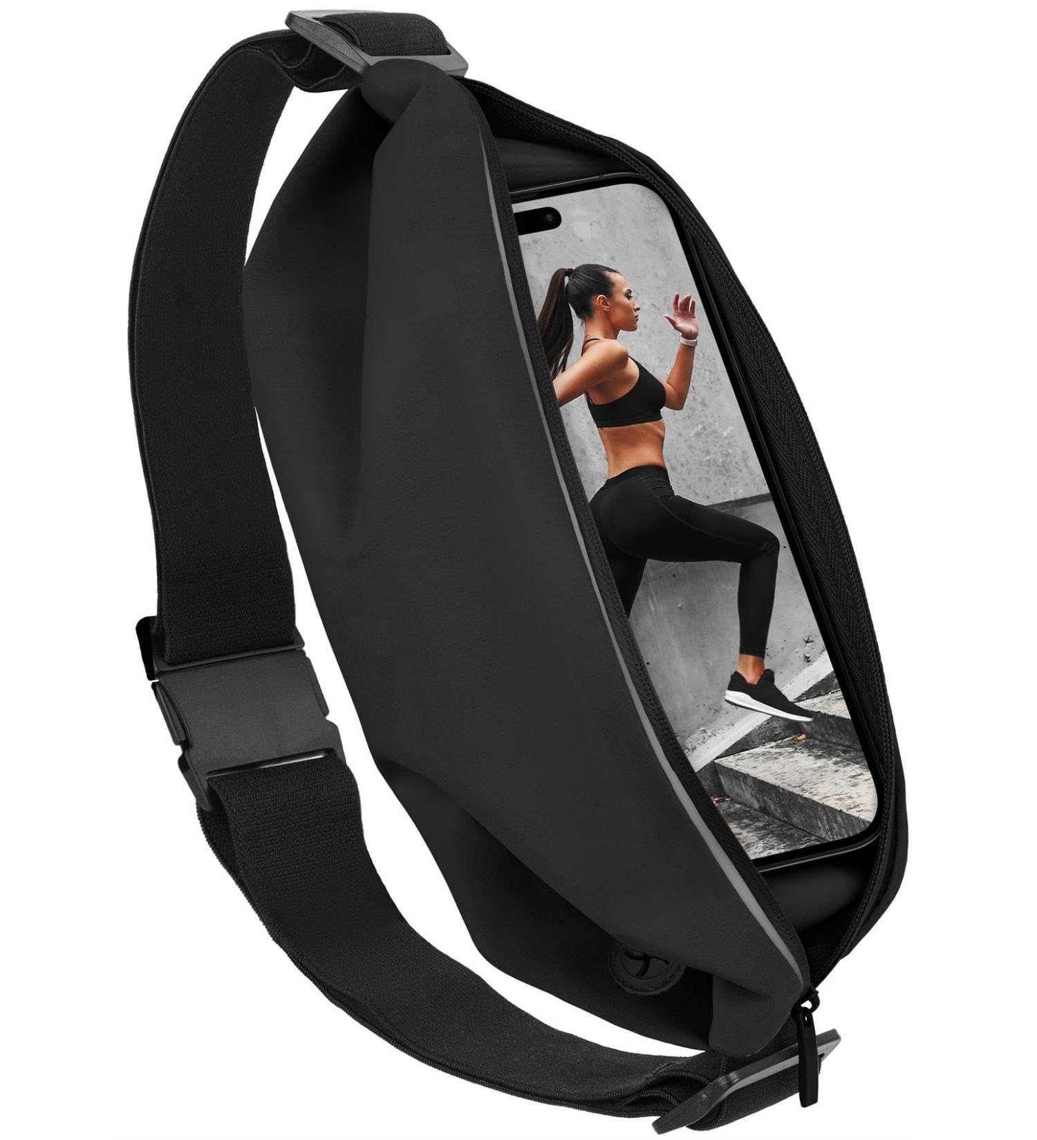 Moex Easy BAG for iPhone 15 Pro Max | Waterproof Jogging & Running Phone Pocket - Black - Buy Online on GoSupps.com