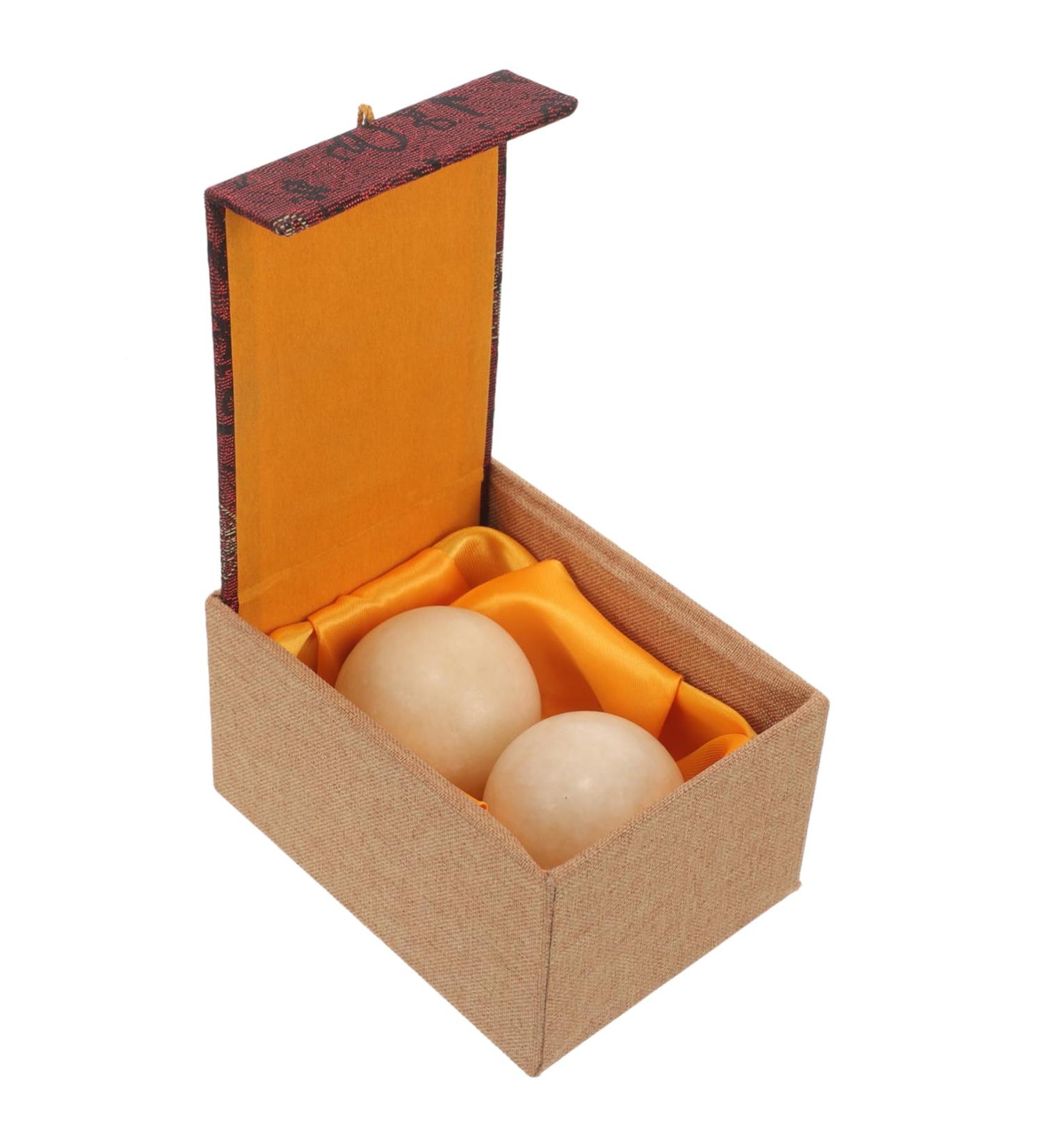 Buy Wofashpuret Hand Exercise Balls - 1 Set of Jade Fitness Stress Balls for Hand Rolling & Massage | Portable Gymnastics Ball - Buy Online on GoSupps.com