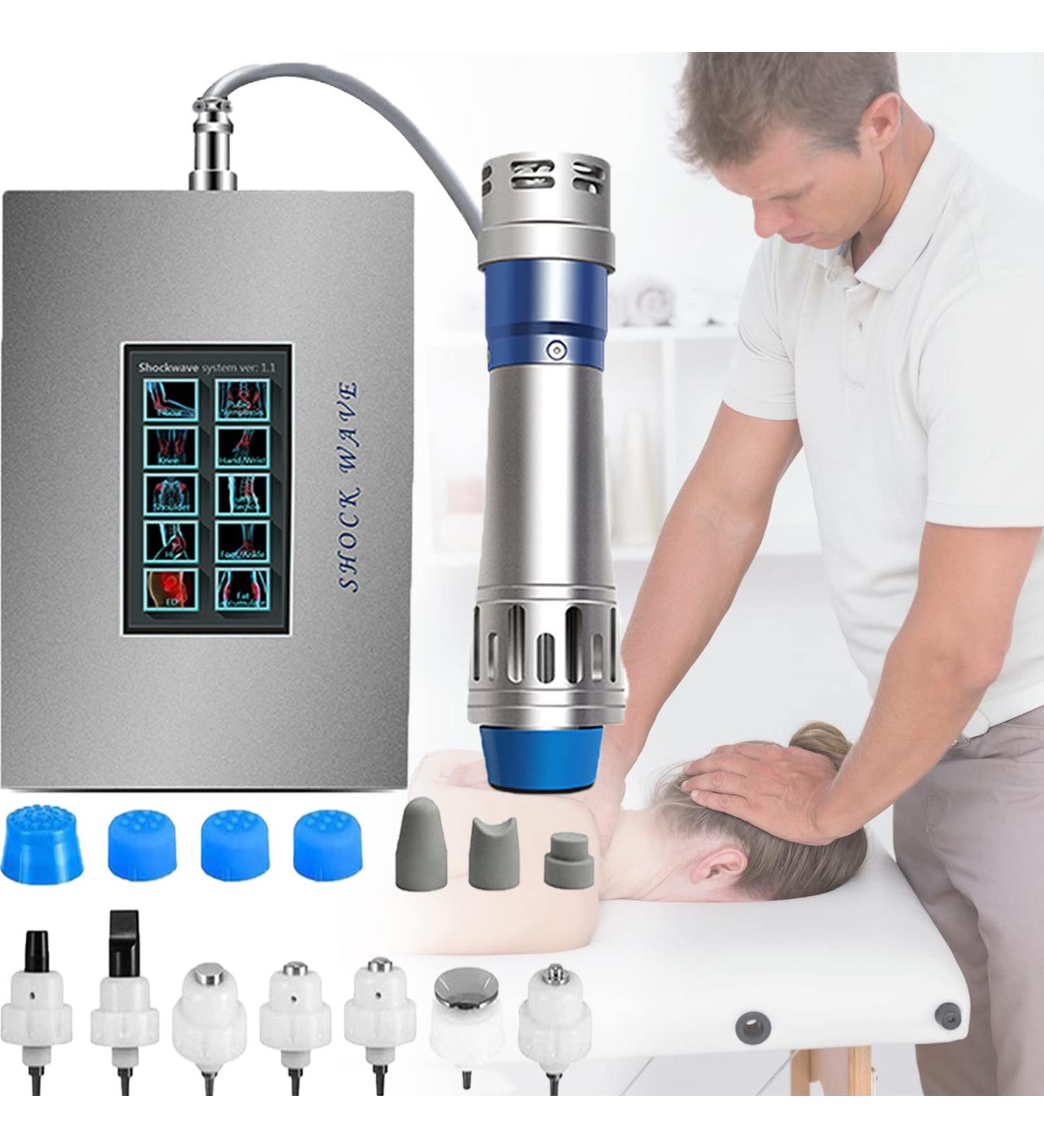 Jingedd Shock Wave Therapy Device - Electromagnetic Deep Tissue Massager for ED & Improved Circulation | International Shipping Available - Buy Online on GoSupps.com