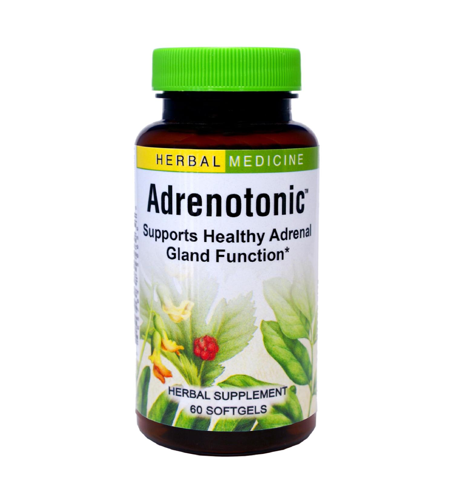 Herbs Etc. Adrenotonic - Herbal Supplement for Adrenal Gland Health Support - Energy Support Supplement for Men & Women - 60 Softgels (60 Servings) - Buy Online on GoSupps.com