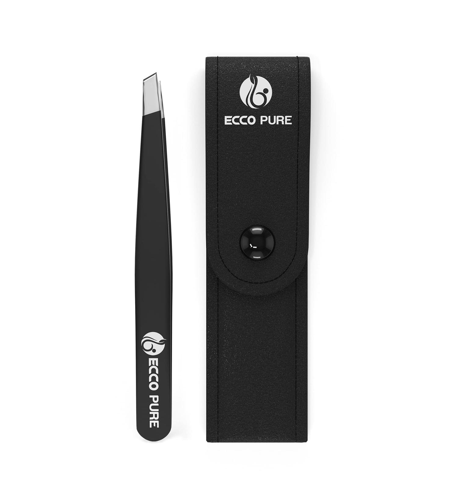 Premium Stainless Steel Slant Tip Tweezers for Women & Men - Fine & Sharp Points - Lab Precision - 1 Pack - Buy Online on GoSupps.com