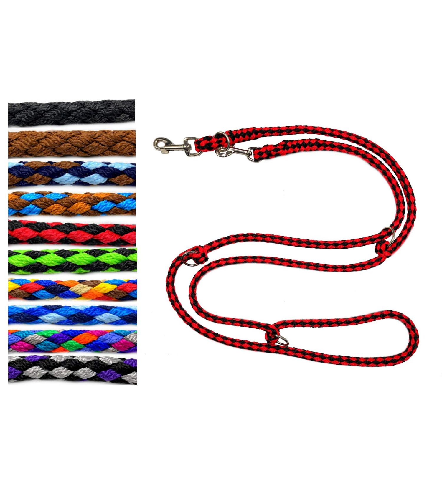 Adjustable Dog Linen Leash for Large Dogs up to 80kg | Jumbo 2.40m/2.80m/3.50m/5m | 17 Fabrics | Stable Durable Design - Buy Online on GoSupps.com
