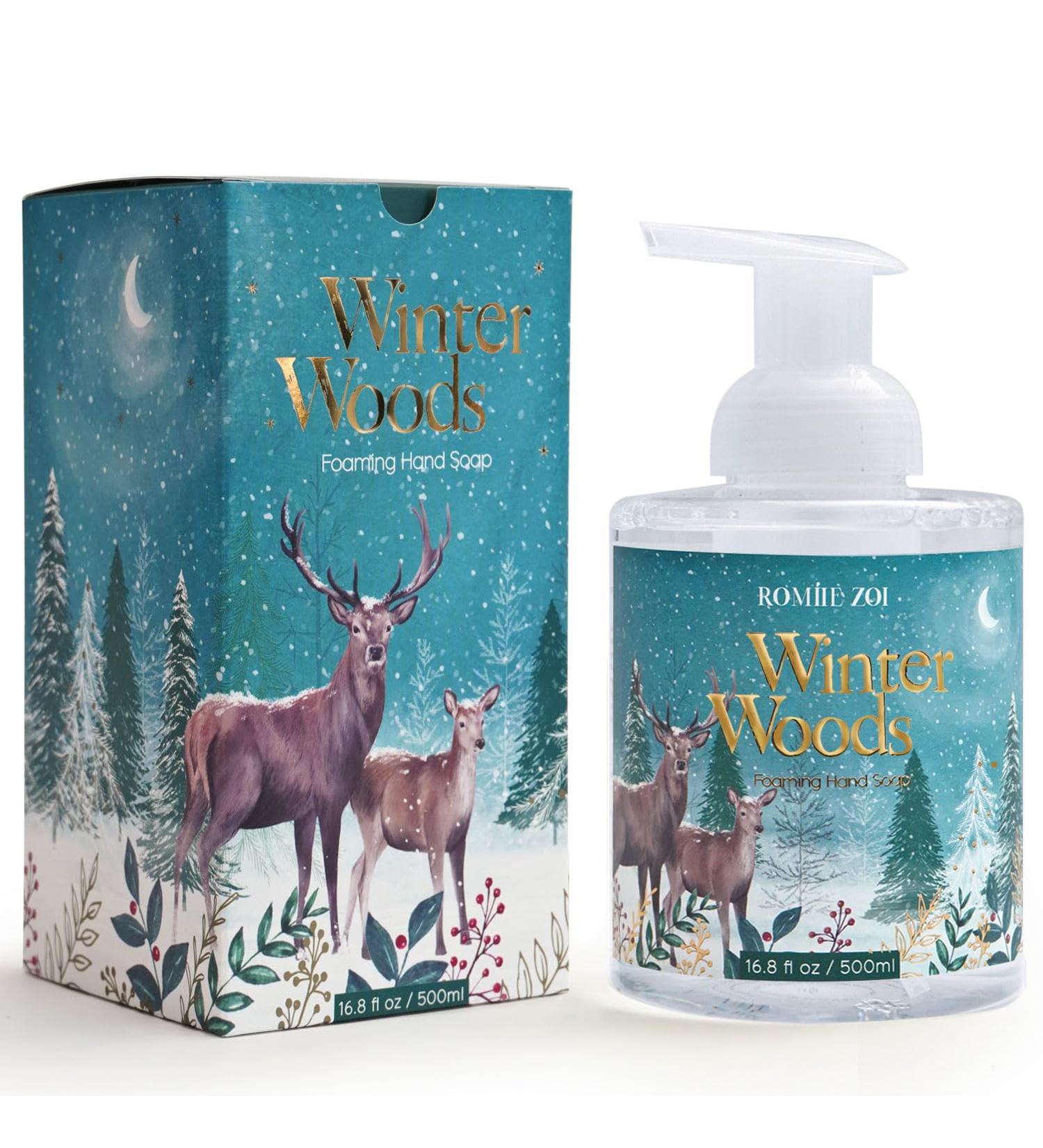 Christmas Foaming Hand Soap Gift Box - Winter Woods & Pine Aroma - 500ml | International Shipping - Buy Online on GoSupps.com
