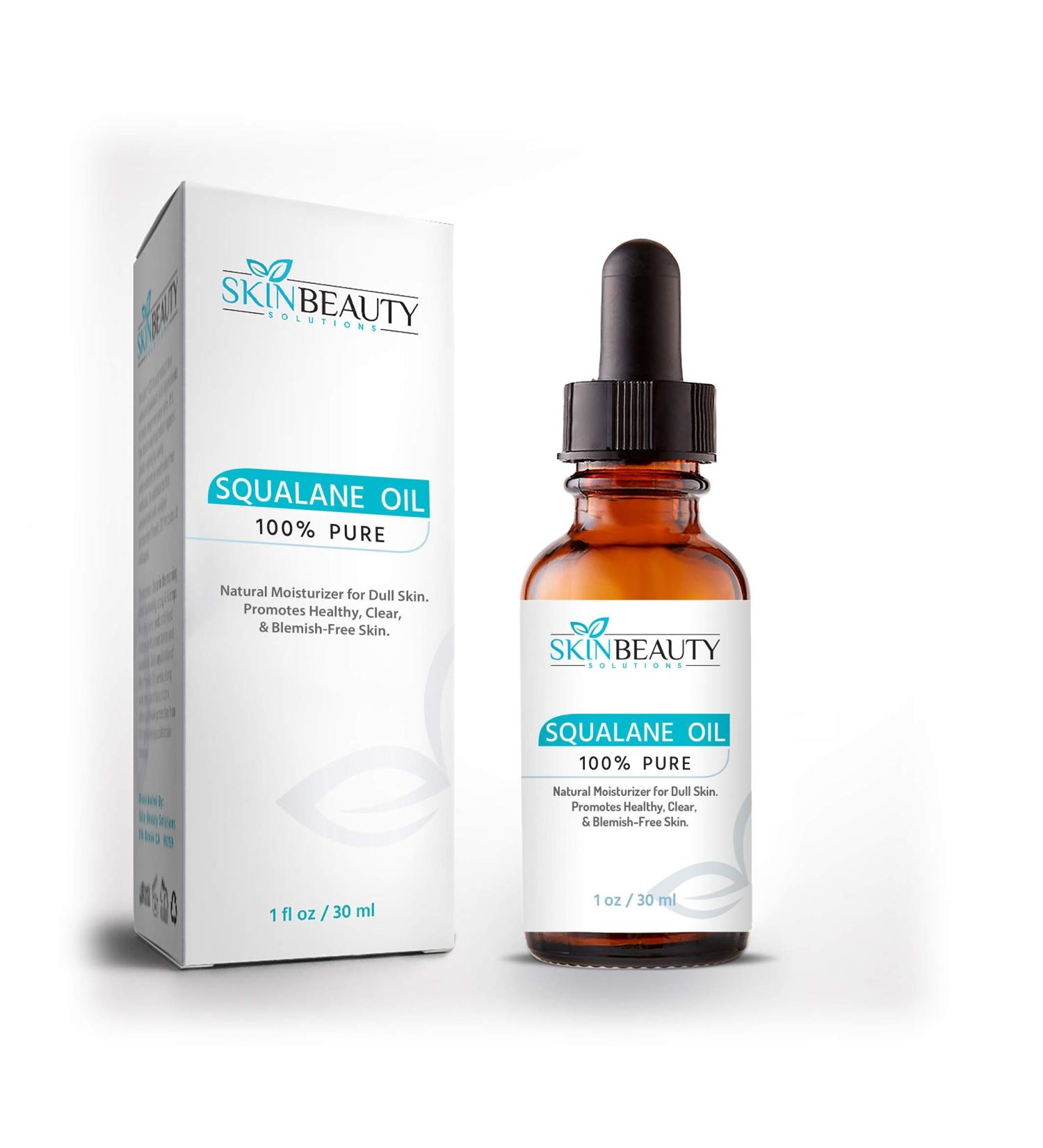 1 oz / (30 ml) Olive Squalane Oil Natural Moisturizer for Dull Skin Anti-Aging Mature Wrinkled Skin Dry Skin (Olive Squalene)