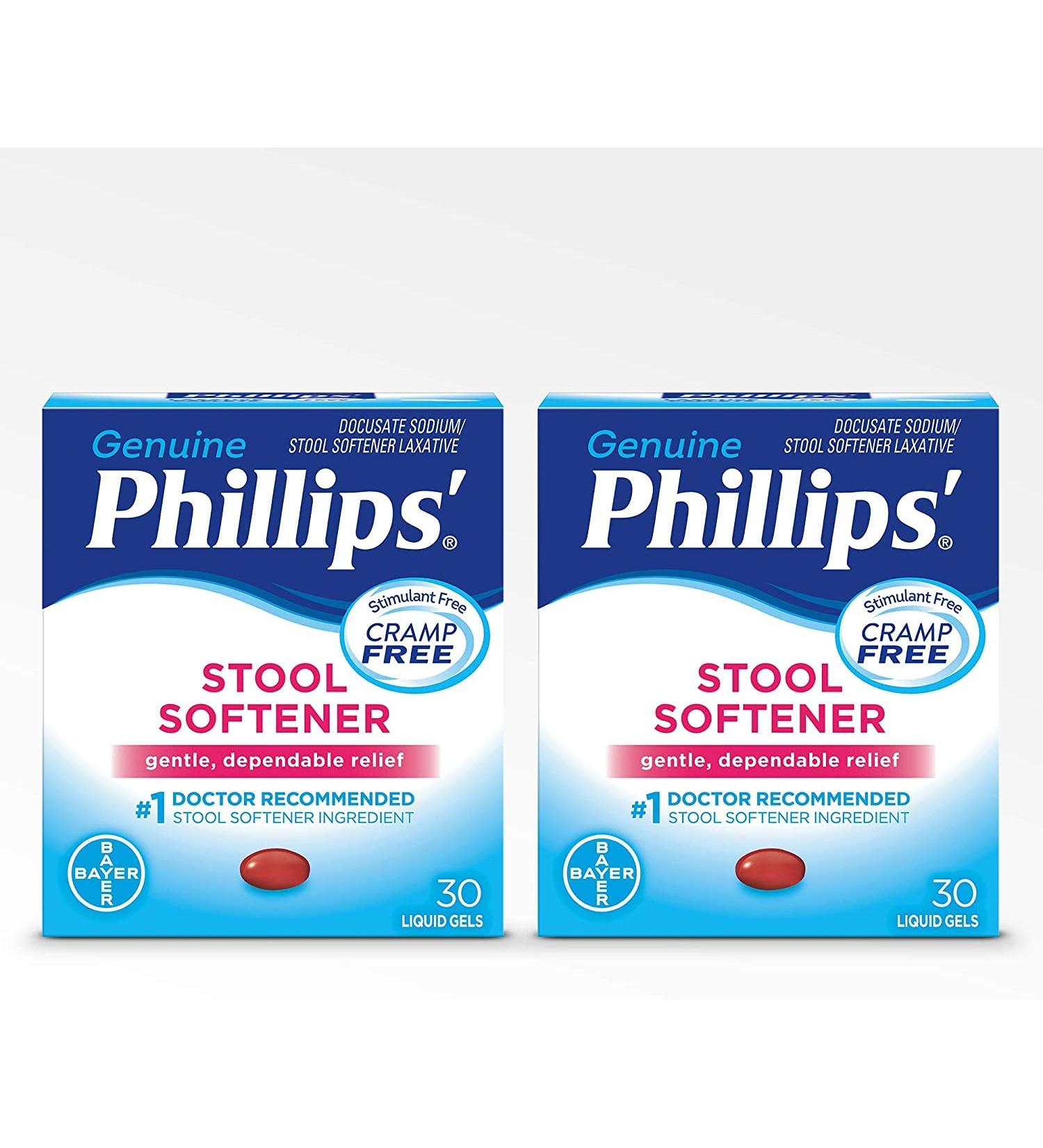 Phillips' Stool Softener Liquid Gels (30-Count Box Pack of 2) 30 Count (Pack of 2)