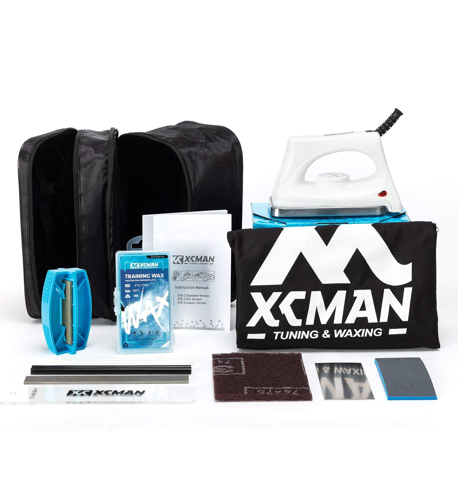 Buy XCMAN Complete Ski and Snowboard Set - Wax Iron Universal Wax Canteen & Accessories for Ultimate Fun - Buy Online on GoSupps.com