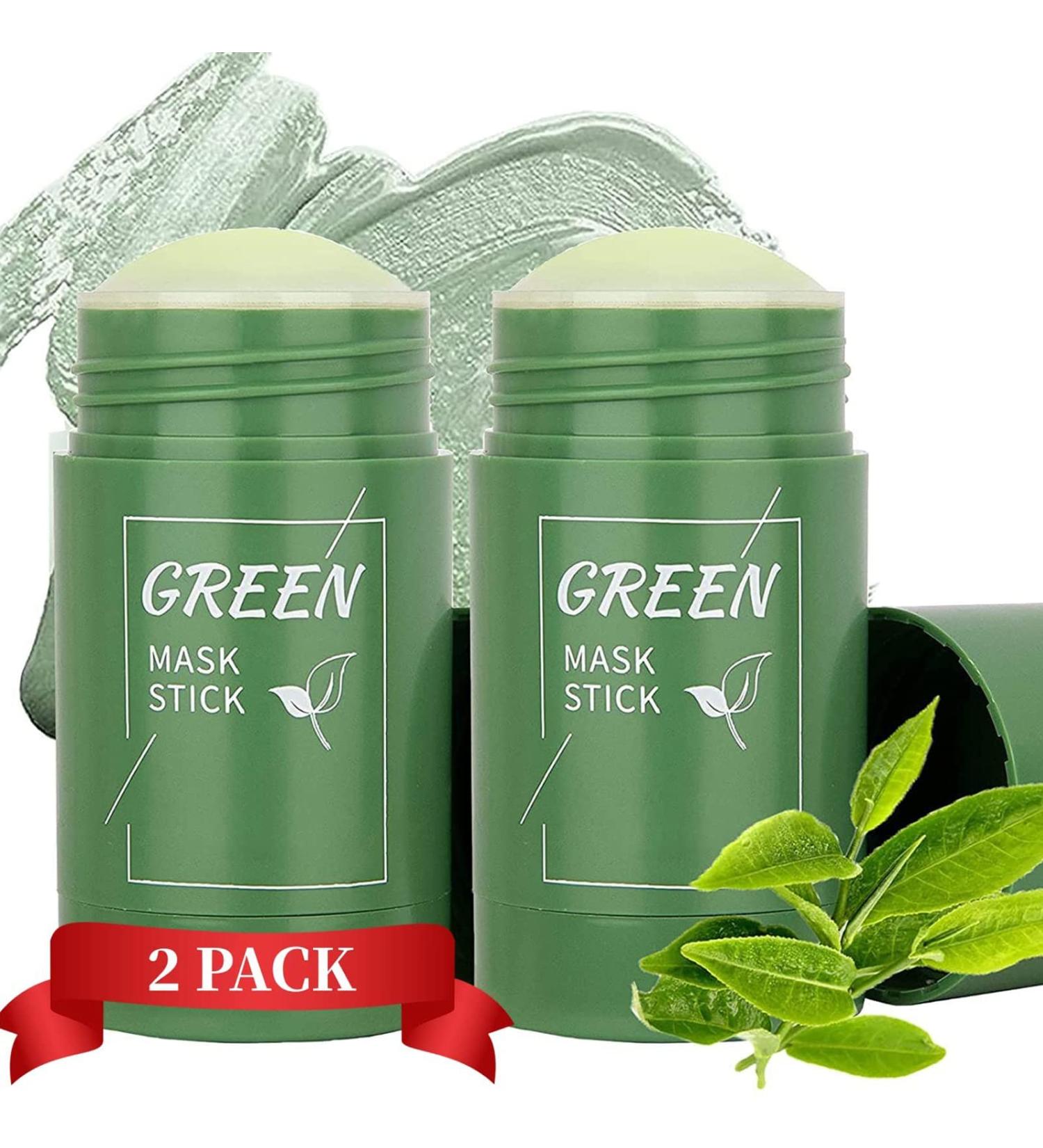 2-Pack Green Tea Purifying Clay Mask Stick - Deep Cleansing & Moisturizing for All Skin Types - Monte Luna - Buy Online on GoSupps.com